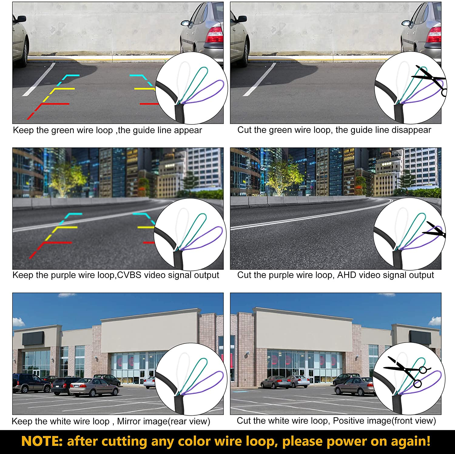 NATIKA Backup/Front View Camera: No Distorted Affect Starlight Night Vision HD Waterproof 960H CVBS/720P AHD Hitch Backup/Reverse/Rear View Camera License Plate for Cars Pickup Trucks SUV RV Van image number 1