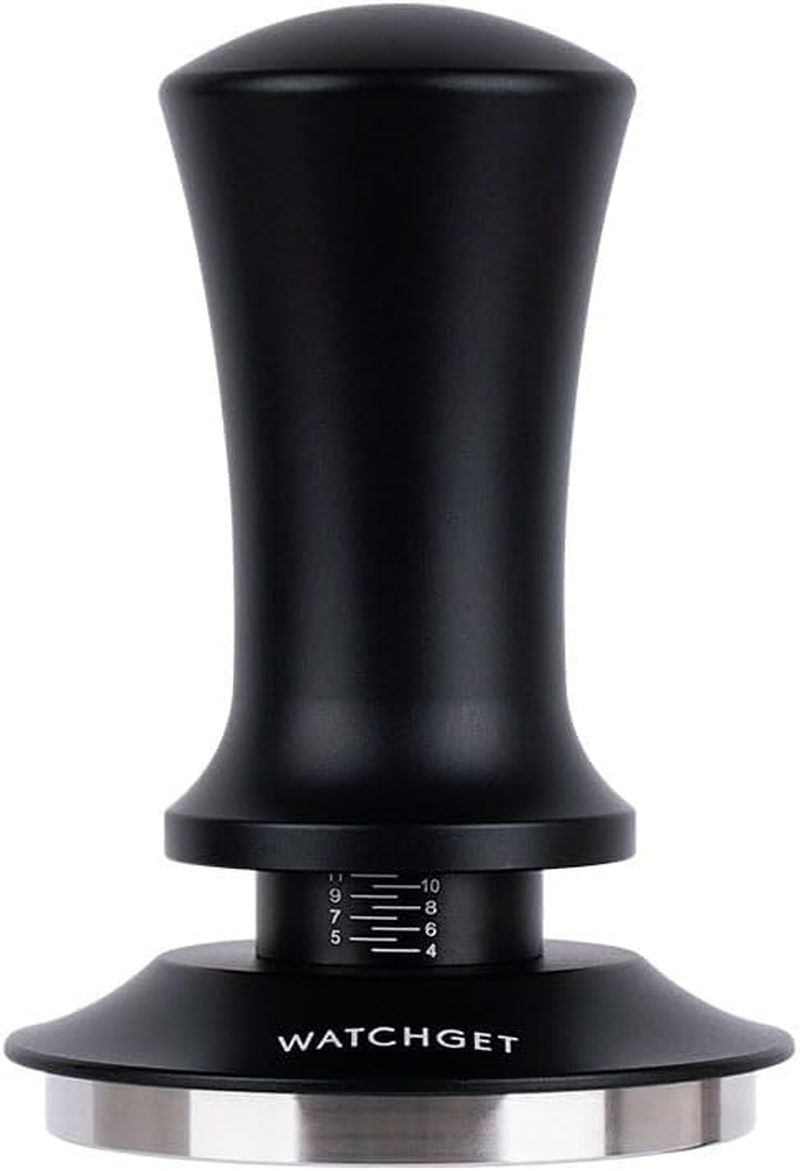 Watchget 58Mm Espresso Coffee Tamper, Spring Loaded Tamper Stainless Steel Barista Espresso Tamper Calibrated Espresso Hand Tamper with Scale Coffee Espresso Accessories for 58Mm Portafilter image number 4