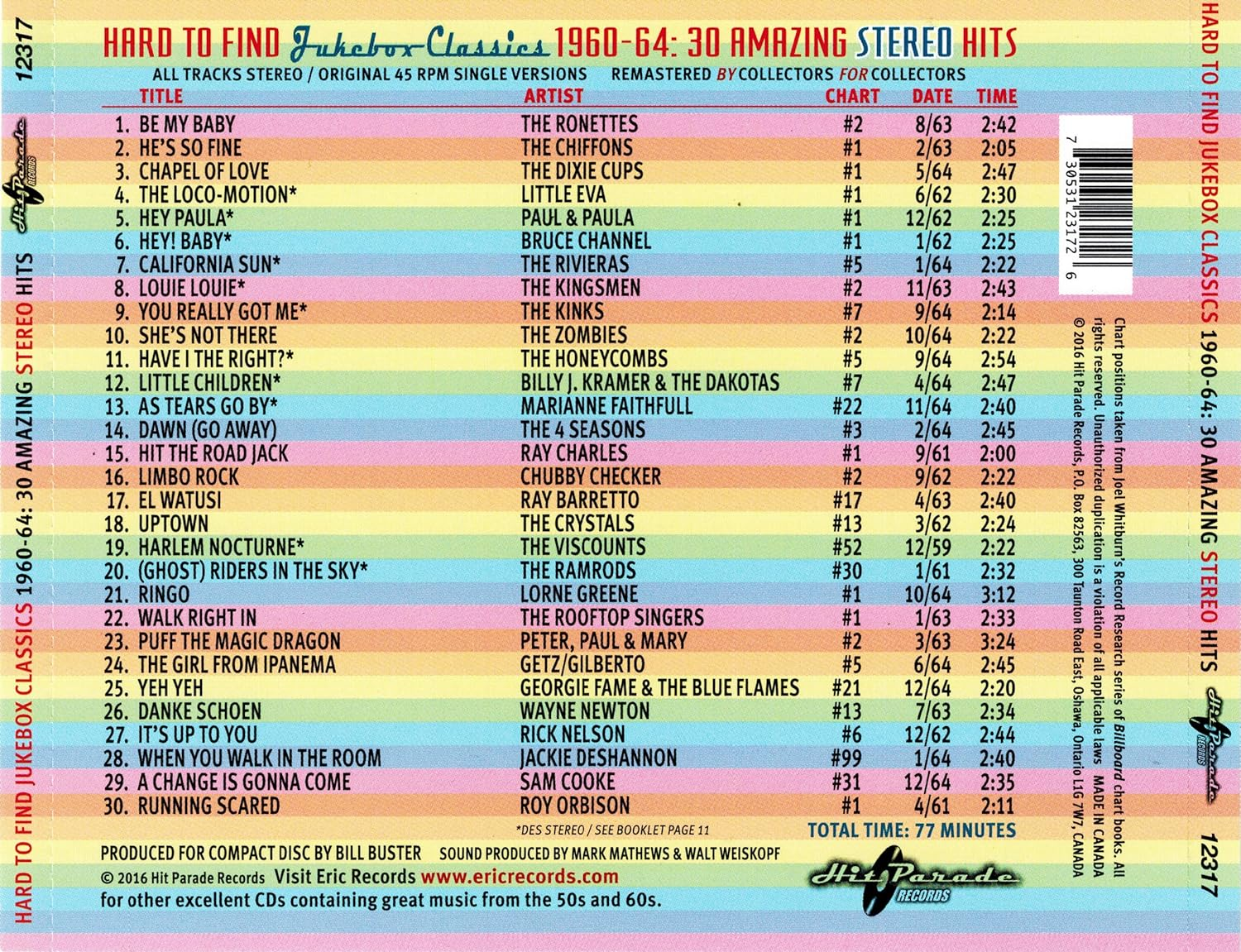 Hard to Find Jukebox Classics 196064 30 Amazing Stereo Hits image number 1