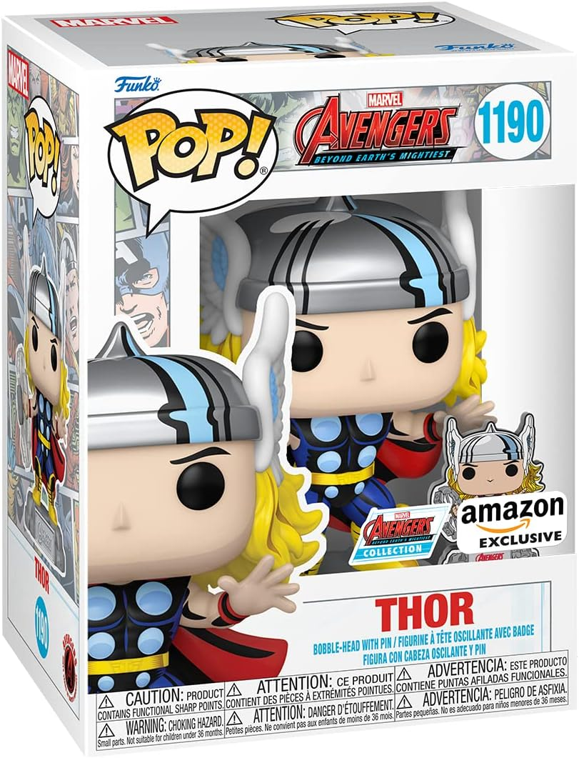 Funko Pop! Marvel Avengers - Thor Vinyl Figure, 10 Cm Height