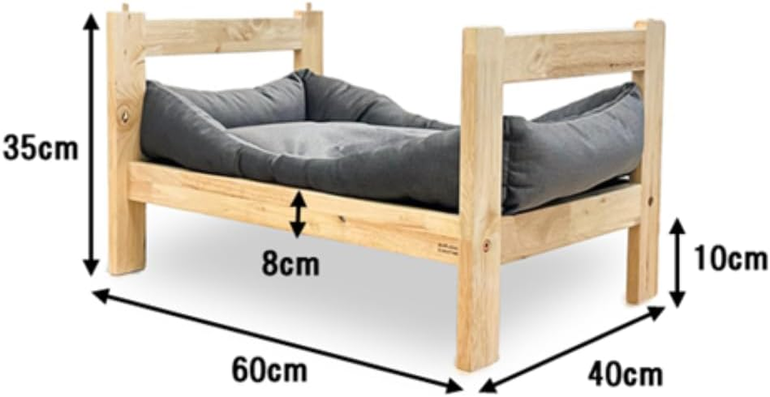 Natural Wood Cat Furniture Bed (Stackable)