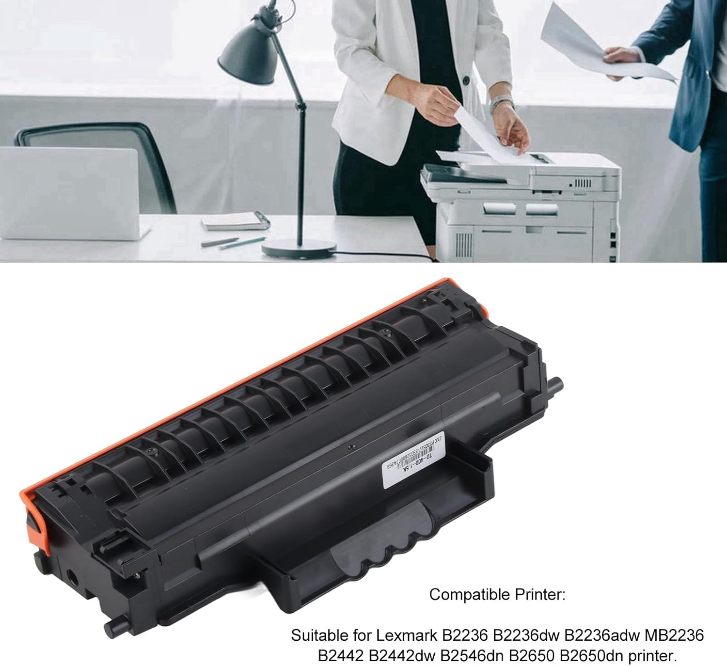 B2236 1.6K Toner Cartridge for Lexmark B2236 B2236Dw B2236Adw MB2236 B2442 B2442Dw B2546Dn B2650 B2650Dn Printer Replacement Printer Toner Cartridge up to 1500 Pages image number 2