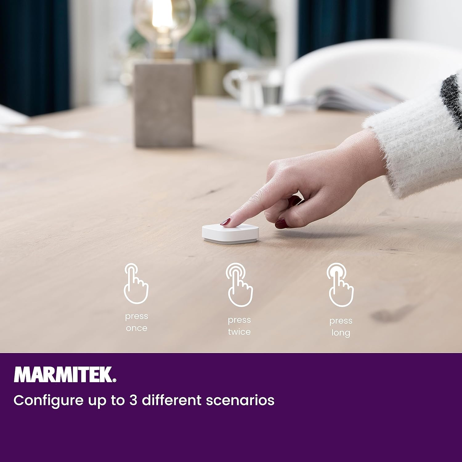 Marmitek Push ME - Wireless Switch Zigbee 3.0 Button - Mini Wireless Switch image number 5