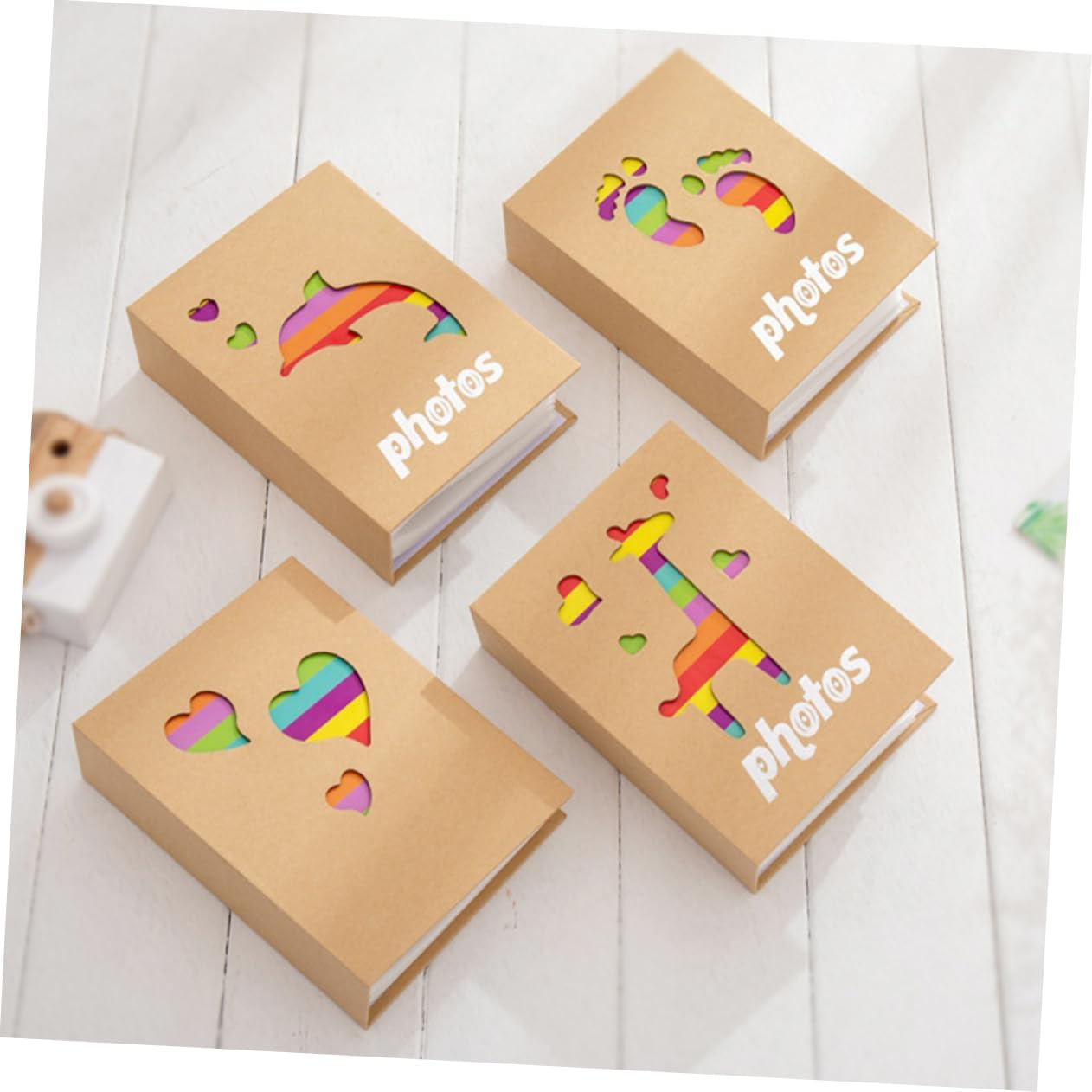 Photo Album for Boys and Page Keepsake Album with Cute Giraffe Design for Storing Precious Memories and Milestones image number 6