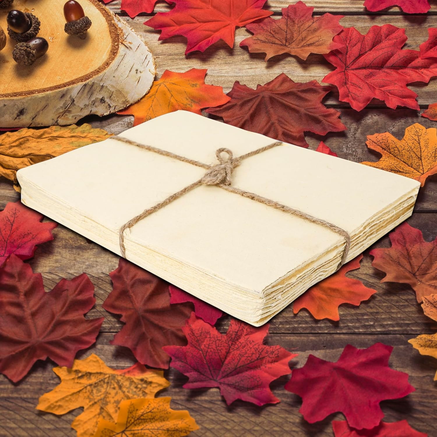 OVERDOSE Deckle Edge Paper - Pack of 50 - Handmade Blank Light Yellow Sheets - Paintings, Drawings, Letters, Stationery - Thick 200 GSM - Size 6X4 Inches