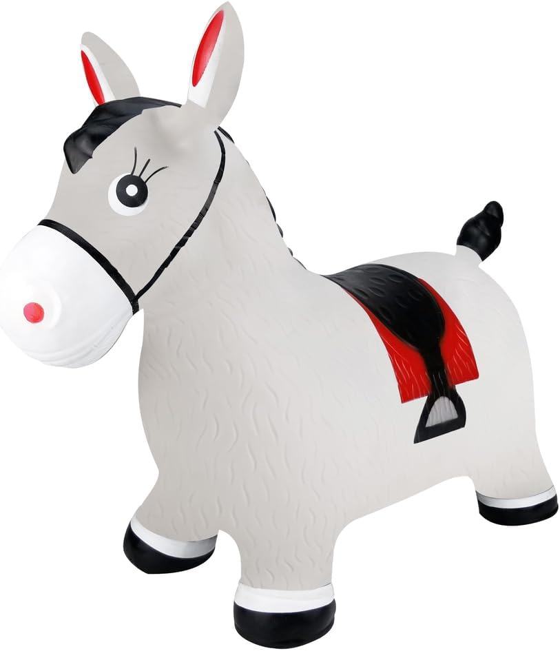 Kaper Kidz PA7040 Bouncy Rider Granite the Horse Grey: Bouncing Toy for Kidz up to 50Kg for Ages 12 Months+ image number 1