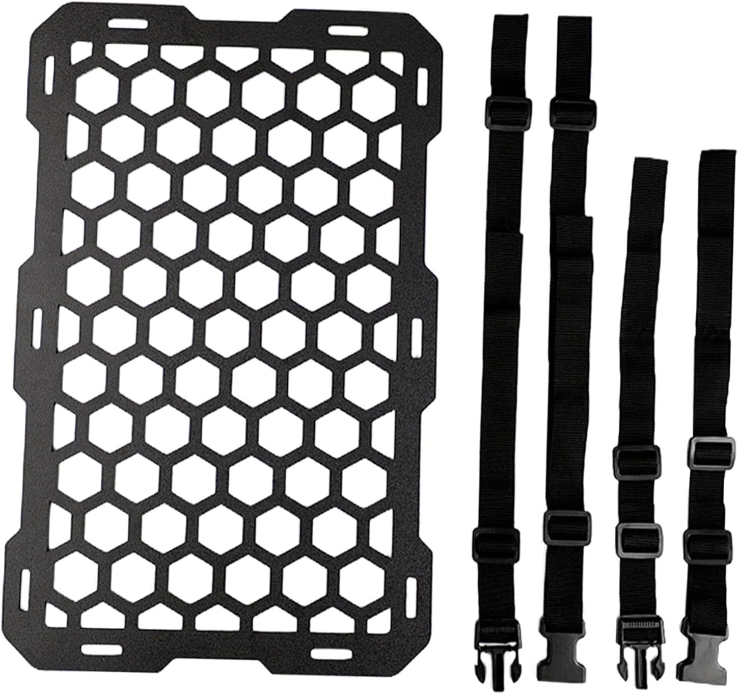 Molle Panel for Vehicles, Back Seat Organizer, Seat Back Organizer, Sturdy Car Storage Rack, Modular Storage image number 2