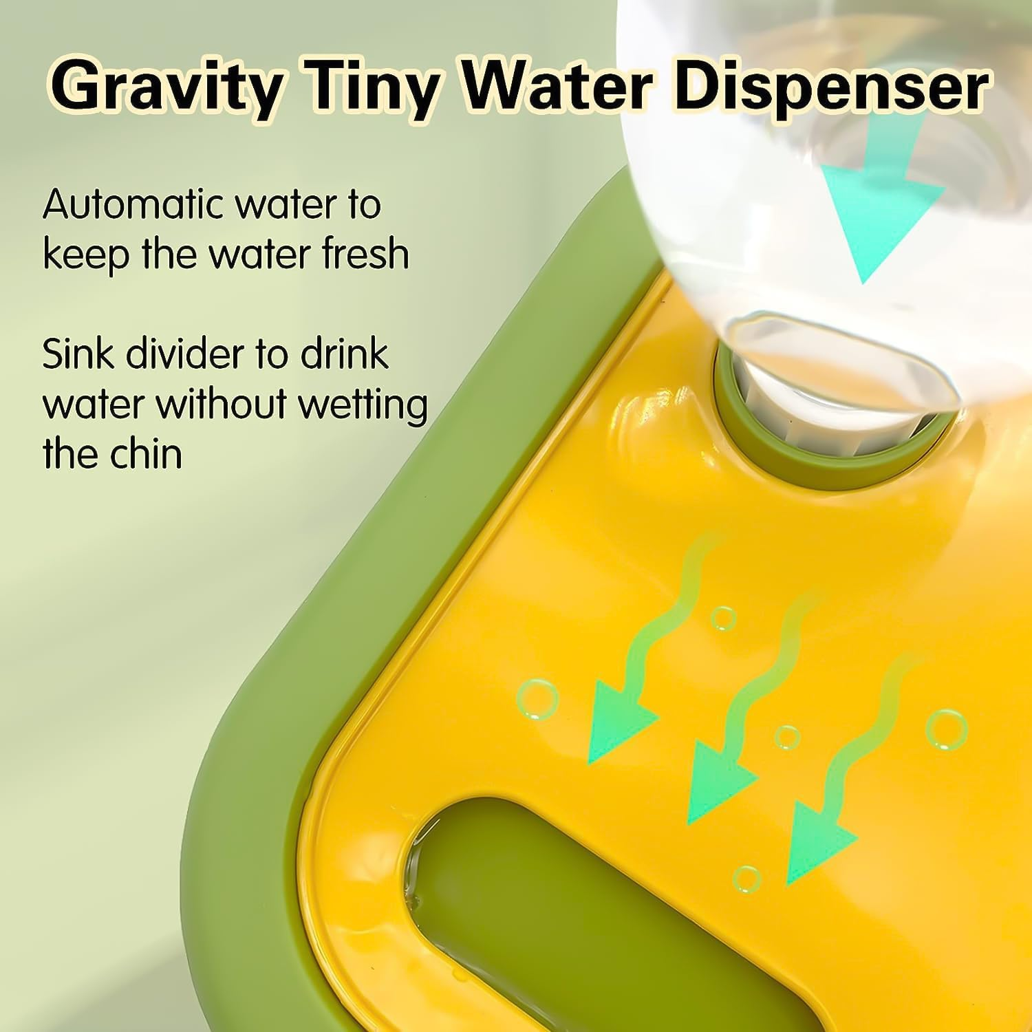 Slow Feeder Dog Bowl, Slow Feeder Dog Cat Bowl with Automatic Gravity Water Bottle Set, for All Size Dogs Cats, Slow Eating, Stop Gulping, Promotes Digestion and Reduces Vomiting. (Gery White) image number 1