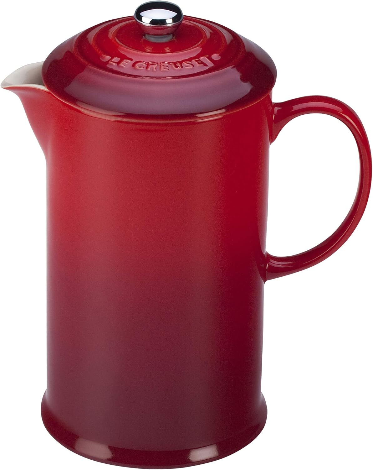 Le Creuset Stoneware Cafeti&egrave;re French Press with Stainless Steel Plunger, 1 Litre, Serves 3-4 Cups, Bamboo, 60706084080003