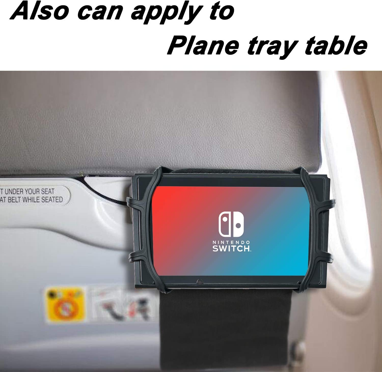 TFY Ninitendo Switch Car Mount Swivel Car Headrest Mount Silicon Holder for Game Machine Nintendo Switch image number 3