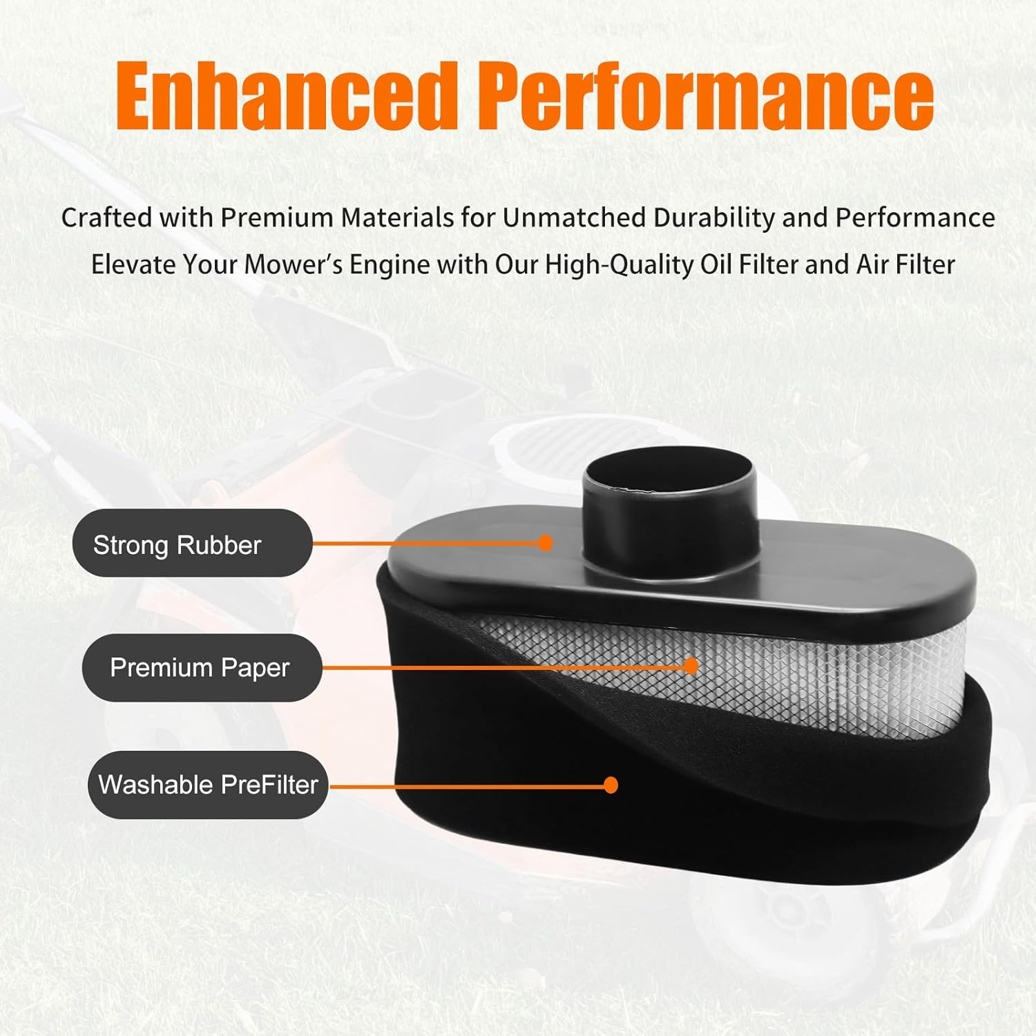 Caalii Tune up Kit for Husqvarna Z254F Parts, Oil Filter Air Filter for Husqvarna Zero Turn Lawn Mower.Gravely Oil Filter for Kawasaki Oil Filter RF651V FR730V FS481V FS541V FS600V FS730V. image number 2