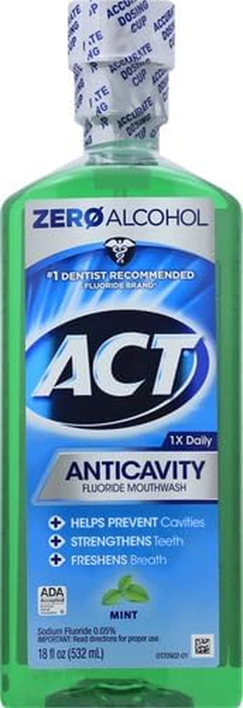 ACT Alcohol Free Anticavity Fluoride Rinse, Mint - 18 Oz image number 5