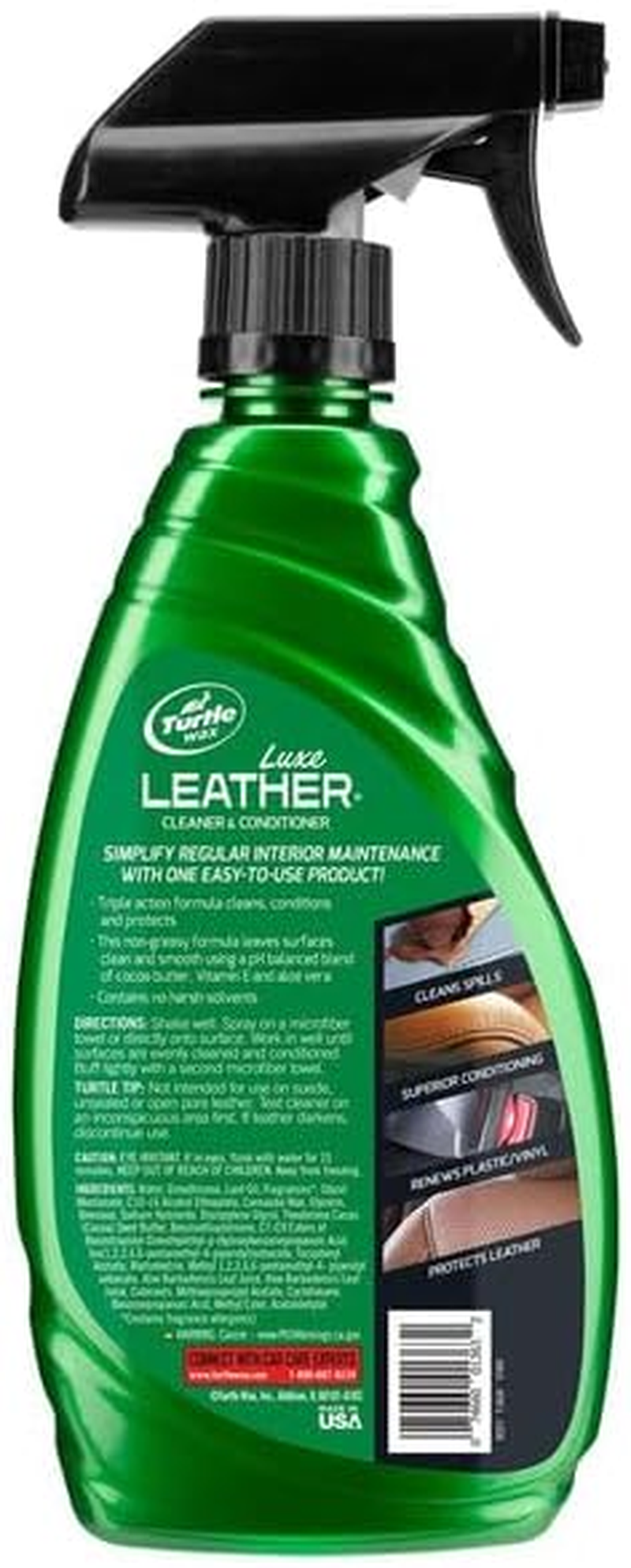 Turtle Wax Leather Clean and Conditioner, 473Ml image number 5
