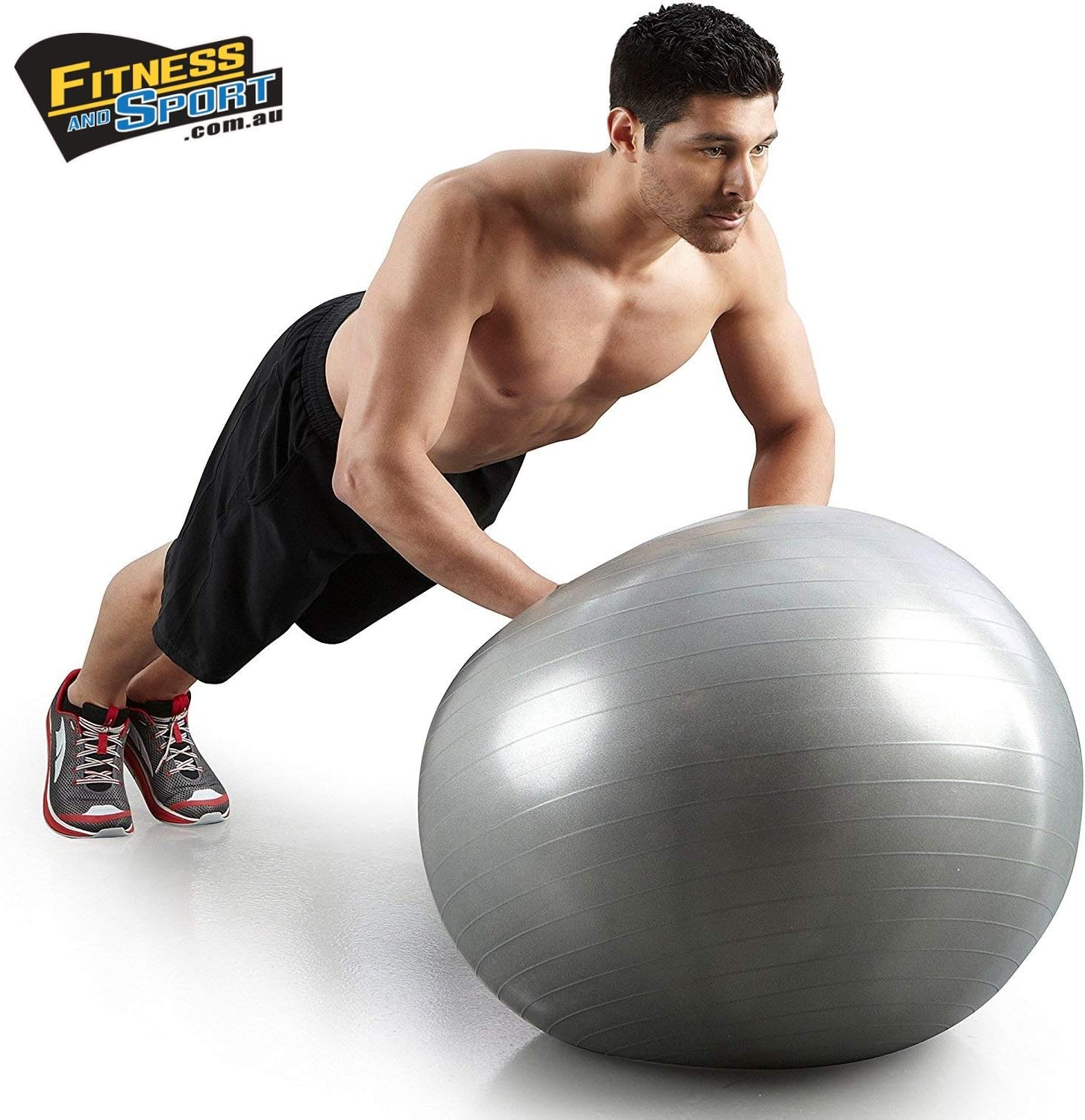 HCE Gym Ball, Balancing Yoga Ball Chair Stability Commercial Swiss Pilates Birthing Ball, Anti-Burst Heavy-Duty Extra Thick Exercise Ball - Slip-Resistant 300Lbs Home & Gym Workout - Free Pump image number 5