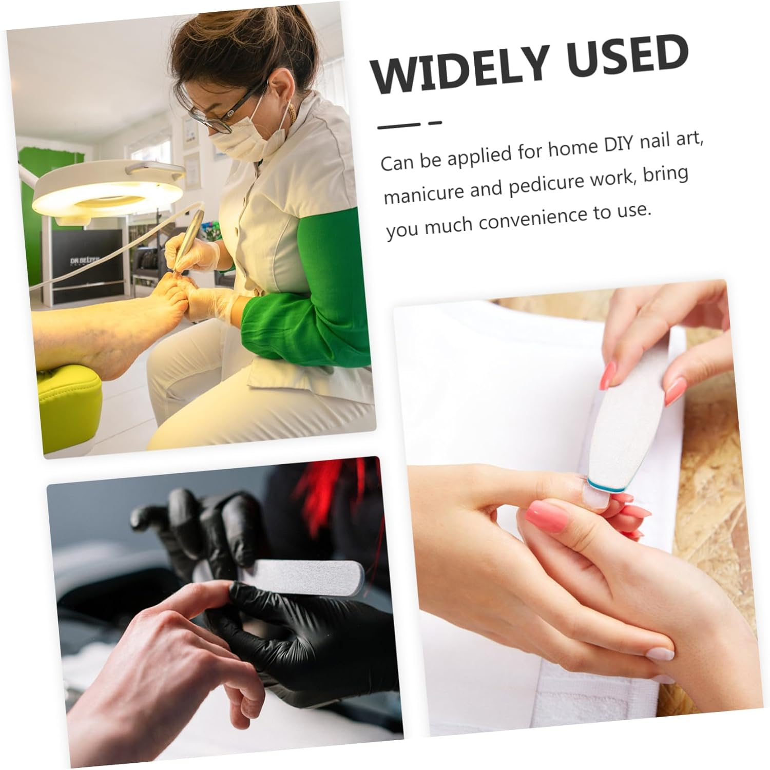 60Pcs Nail Drill Sanding Bands Assortment Mini 3.1Mm Fine Grits 80# 120# 180# 240# for Manicure and Pedicure Nail Art Filing 4-Compartment Storage Box image number 2