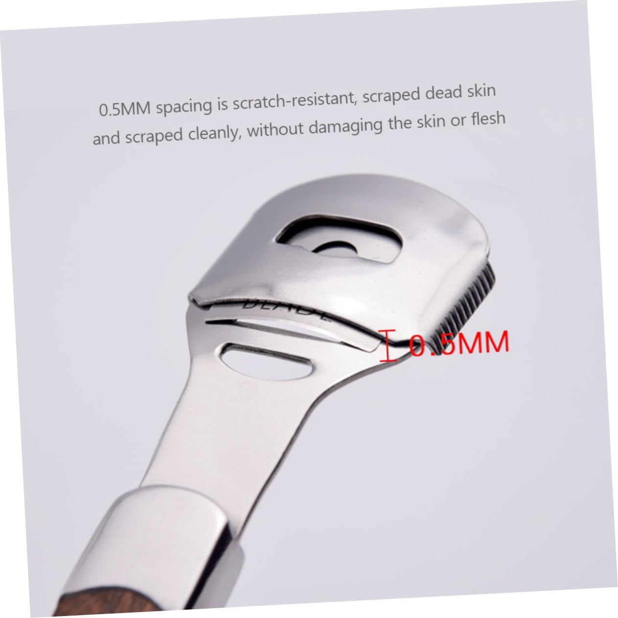 Baluue Stainless Steel Foot File Scraper Set (3 Pieces) Dead Skin Remover Callus Remover Tool Pedicure Kit for Men and Women Sturdy Easy to Use Comes in Assorted Color Wooden Box