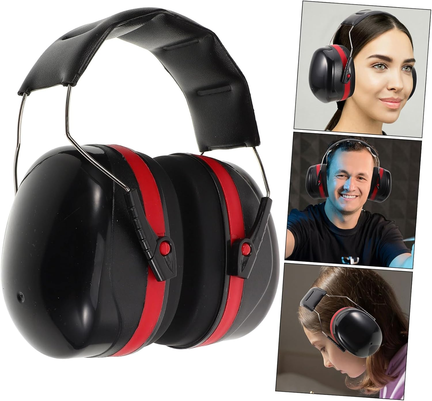 HIAKDOFT Noise Reduction Drum Set Headphones for Soundproof Earmuffs with Noise Attenuation Breathable Abs Sponge Ear Protection for Indoor Outdoor Use