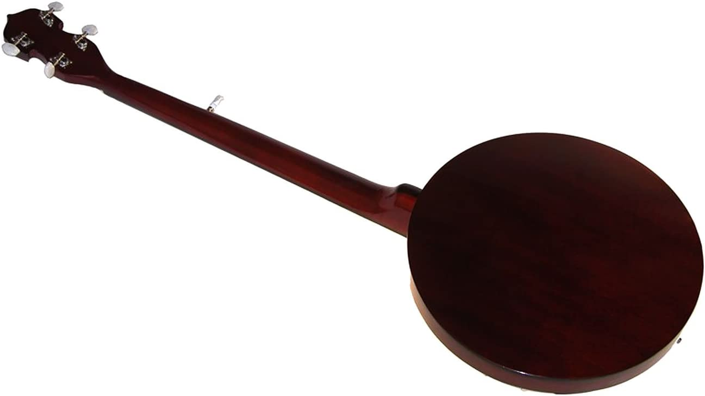 Karrera 5 String Bluegrass Resonator Banjo Natural Finish image number 3