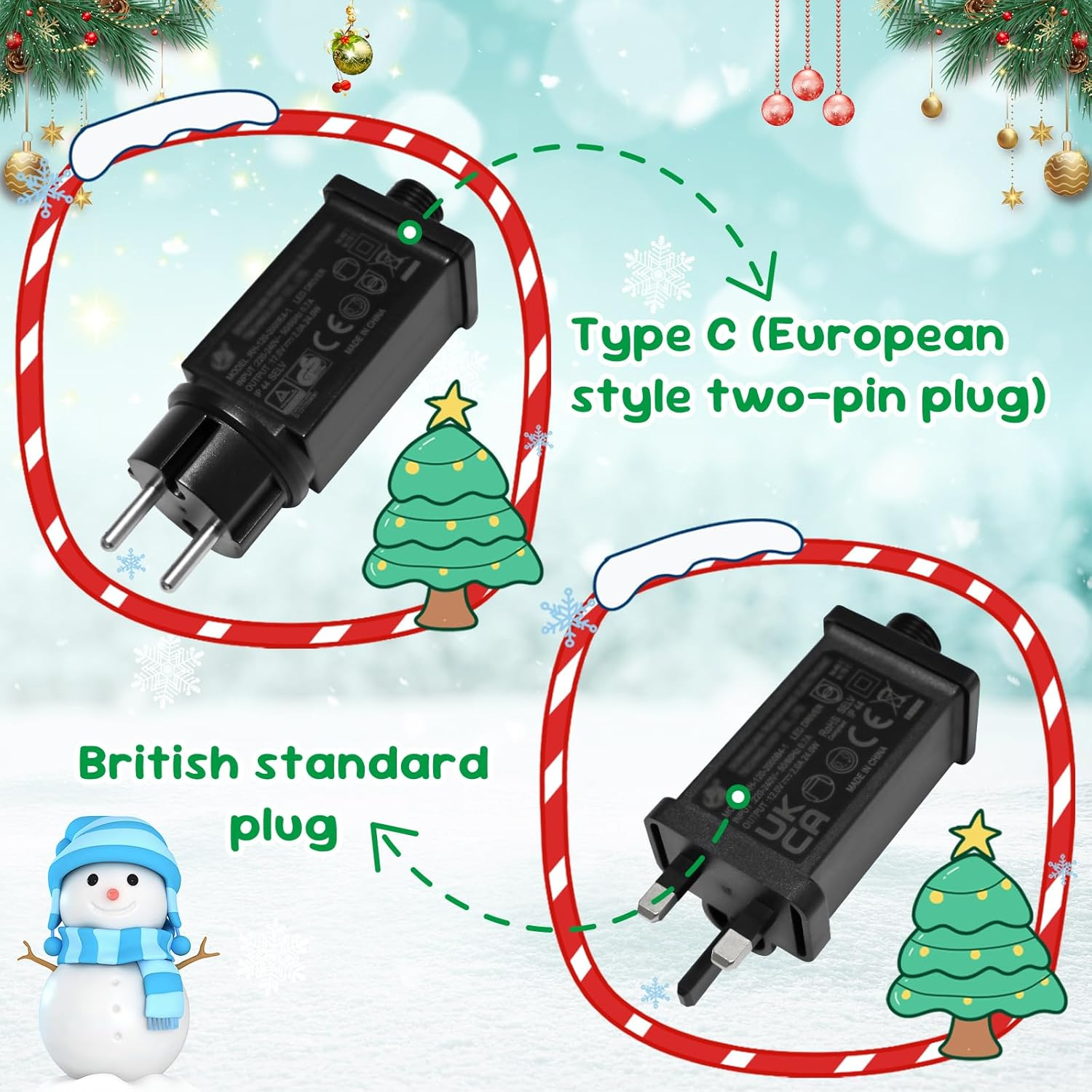 4FT Christmas Inflatables Blow up Christmas Snow Man Holding a Sign That Reads Merry Christmas with LED Light Indoor Outdoor Graden Yard Lawn Party Holiday Decor - 4H Inflatable Snowman With Signpost image number 2