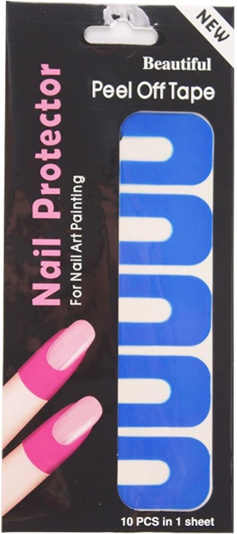 Nail Skin Protector | U-Shape Soft Nail Guards for Polish,Spill Proof Stickers, Peel off Nail Stickers, Nail Tape for Fingers