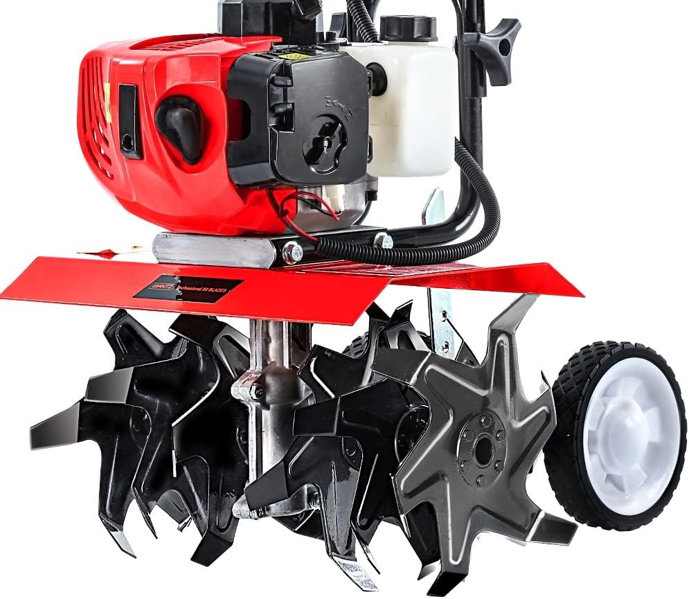 Giantz 88CC Tiller Rototiller Garden Cultivator 6 Blades Soil Power Rotary Hoe image number 3
