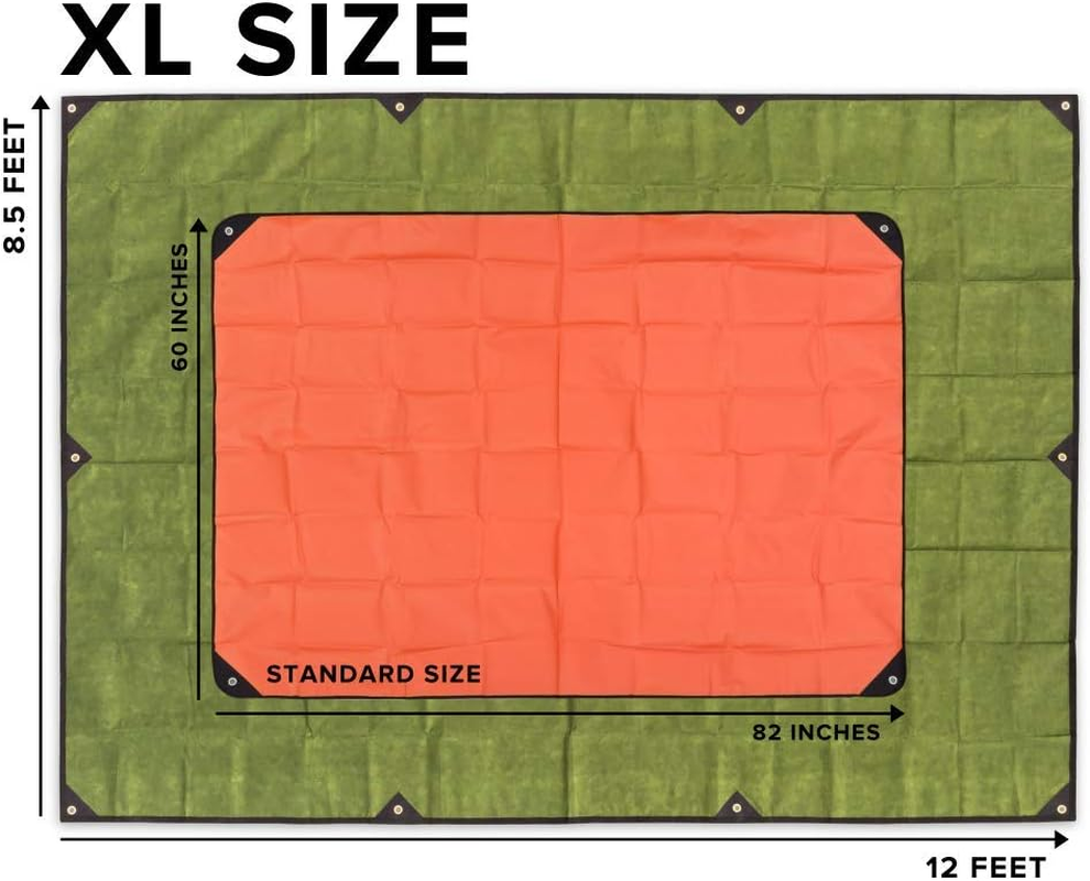 Arcturus Extra-Large Survival Blanket &ndash; Heavy-Duty Thermal Reflective Tarp - 9.5Ft X 12Ft. All-Weather, Reusable Emergency Blanket for Car or Camping (Olive Green) - Camo image number 5