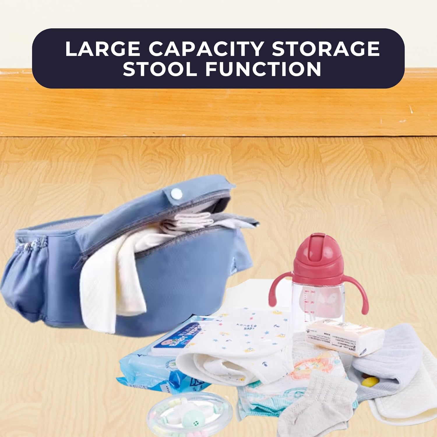 Baby Carrier -Make Every Outing with Your Baby Easy, Comfortable, and Safe with Our Premium Ergonomic Baby Carrier, Designed to Support Both You and Your Little One! image number 3