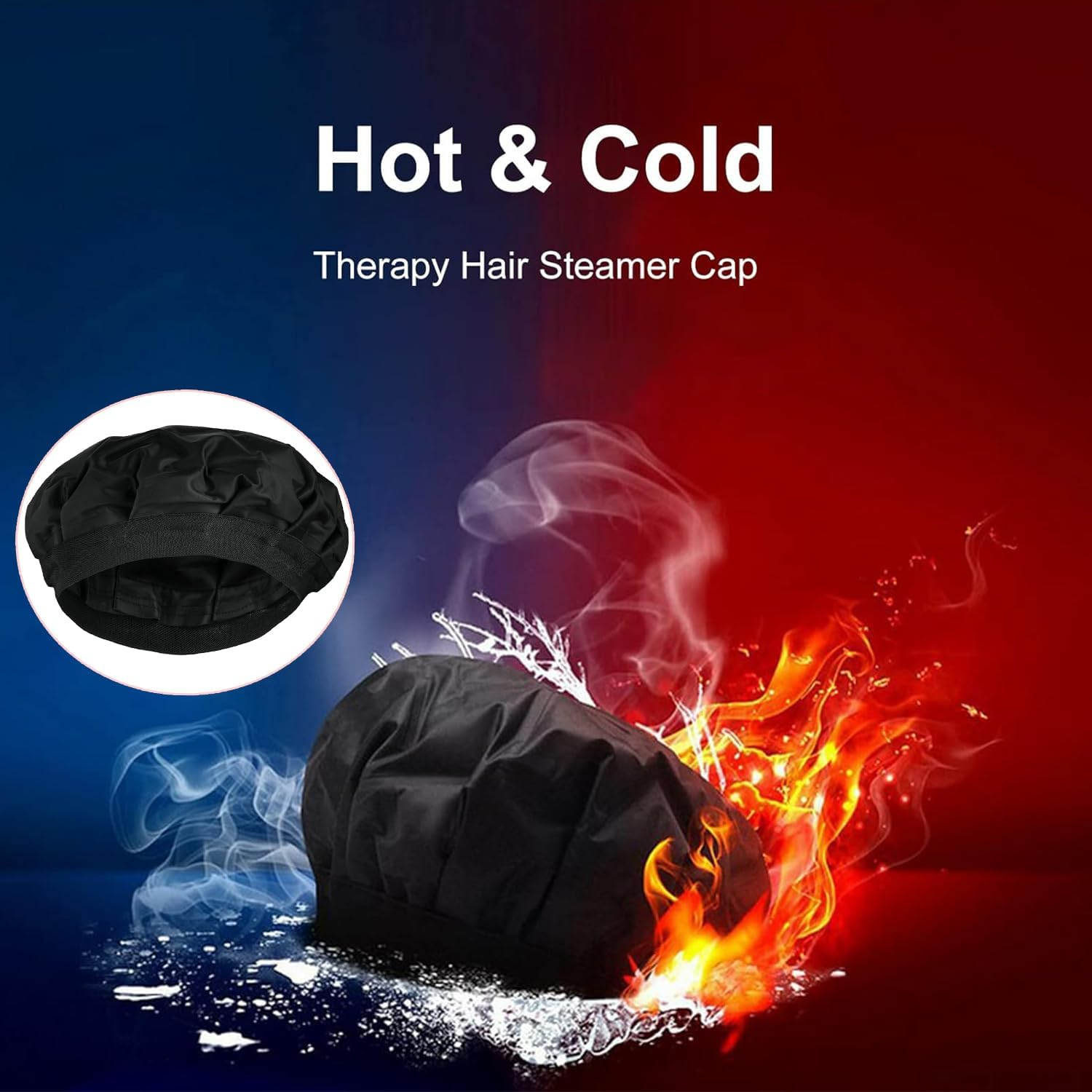 Yharnamite Deep Conditioning Heat Cap, Microwavable Heat Bonnet, Cordless Deep Conditioning Cap, Cordless Portable Cap for Natural Curly Textured Hair Care, Drying, Styling, Curling (Black) - Pink image number 4