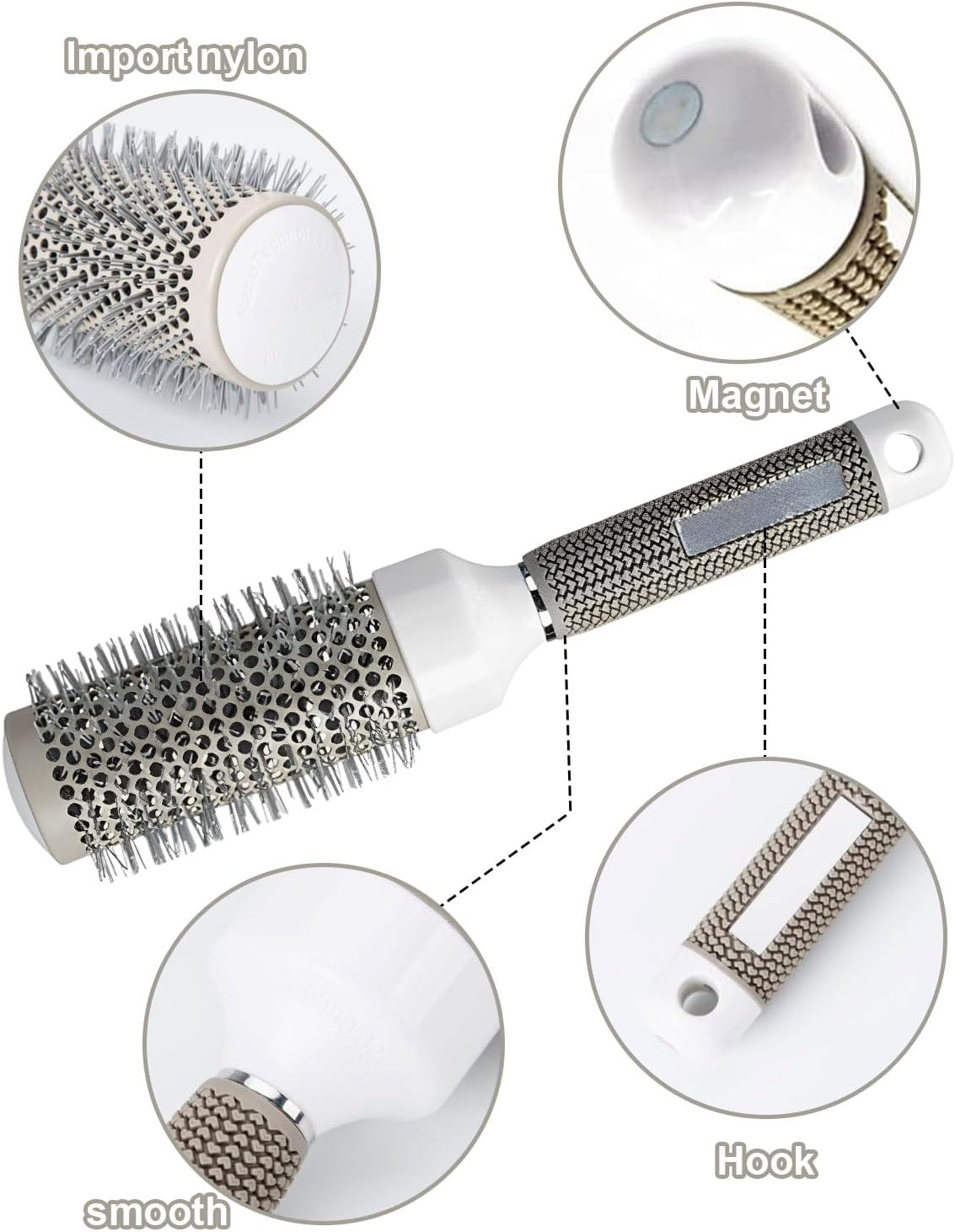KEMUZ Professional Curl Brush & Curl Brush - Premium Curl Comb for Defined Curls, Gentle Detangling & Stylish Hairstyles (For All Hair Types) image number 3