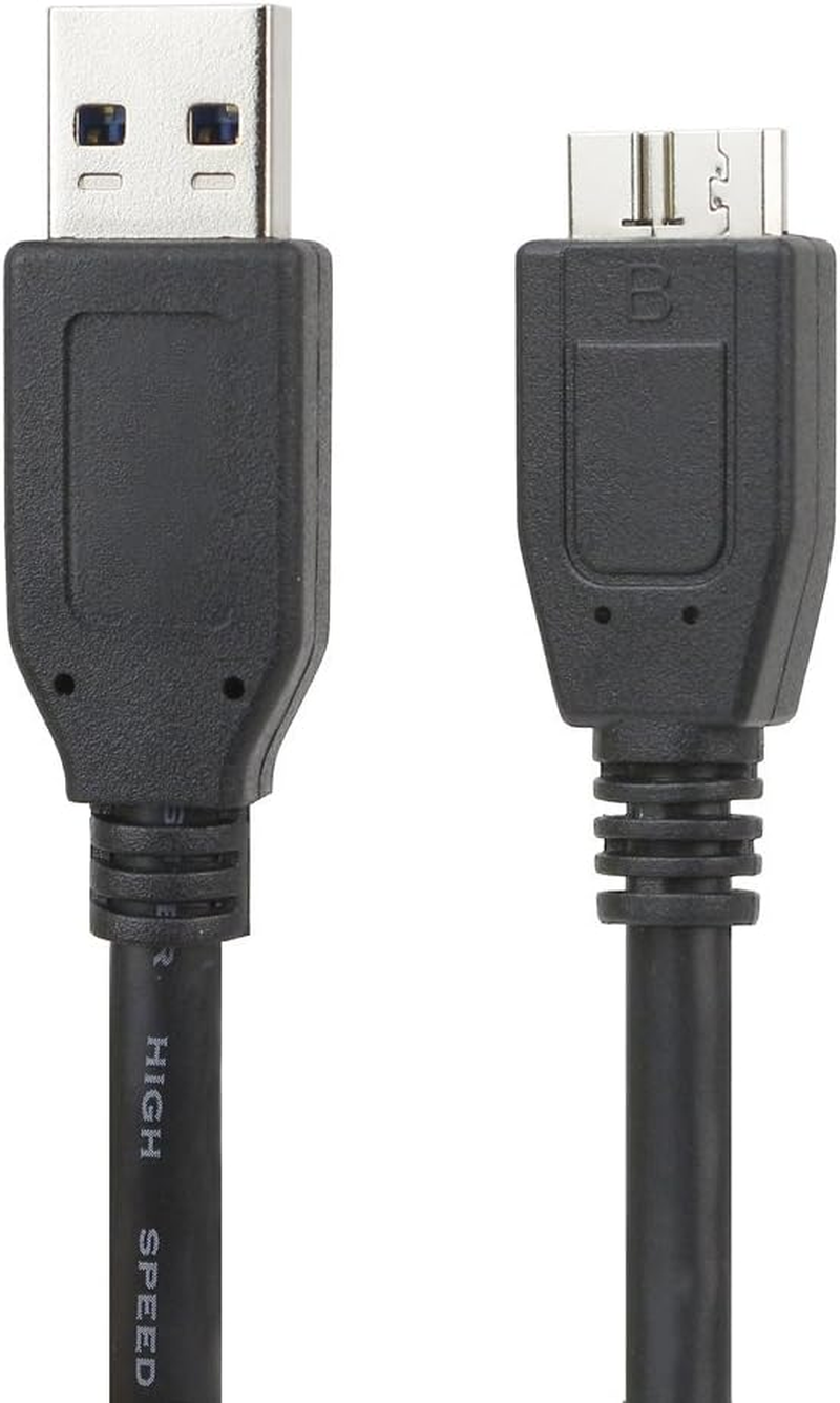 Ezopower USB 3.0 Cable/Cord for Seagate Goflex, Expansion, Expansion Desktop External Hard Drive Super Speed 5Gbps a / Micro B Device, 3FT - Black image number 3