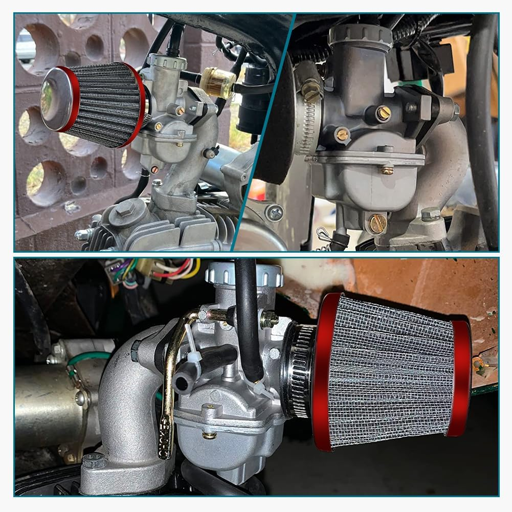 FVRITO PZ20 Carburetor Kit for Tao Tao Coolster 125Cc 110Cc 90Cc 70Cc 50Cc Kazuma Baja Chinese ATV Quad 4 Wheeler Sunl NST Roketa Loncin Lifan XR80 CRF70 4 Stroke Go Kart Pit Dirt Bike Parts image number 6