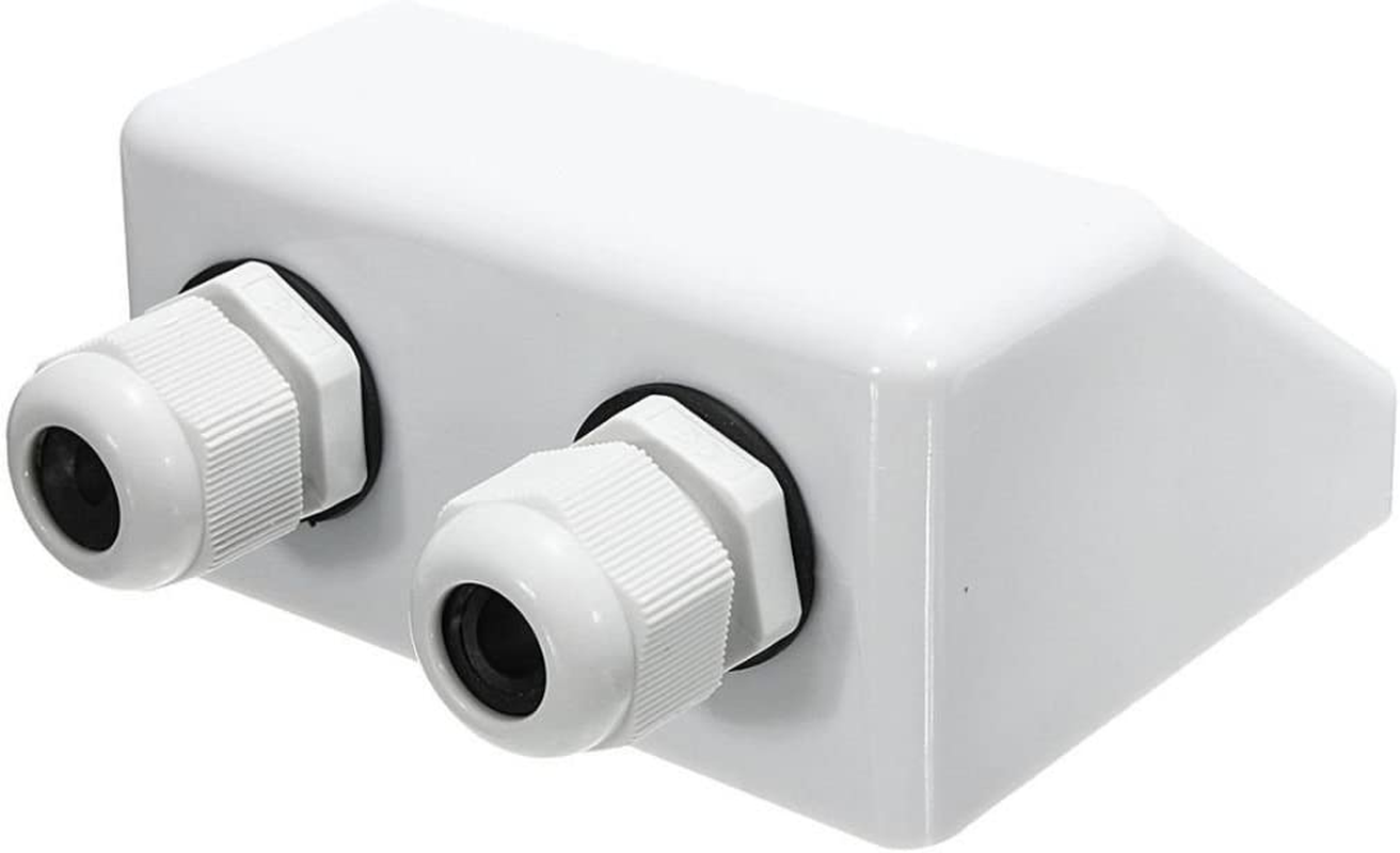 NUZAMAS Waterproof Twin/Double Cable Entry Gland Box for Solar Panel Satellite Aerial Caravan Motorhome RV Camping Van Boat Uv-Resistant -White image number 6
