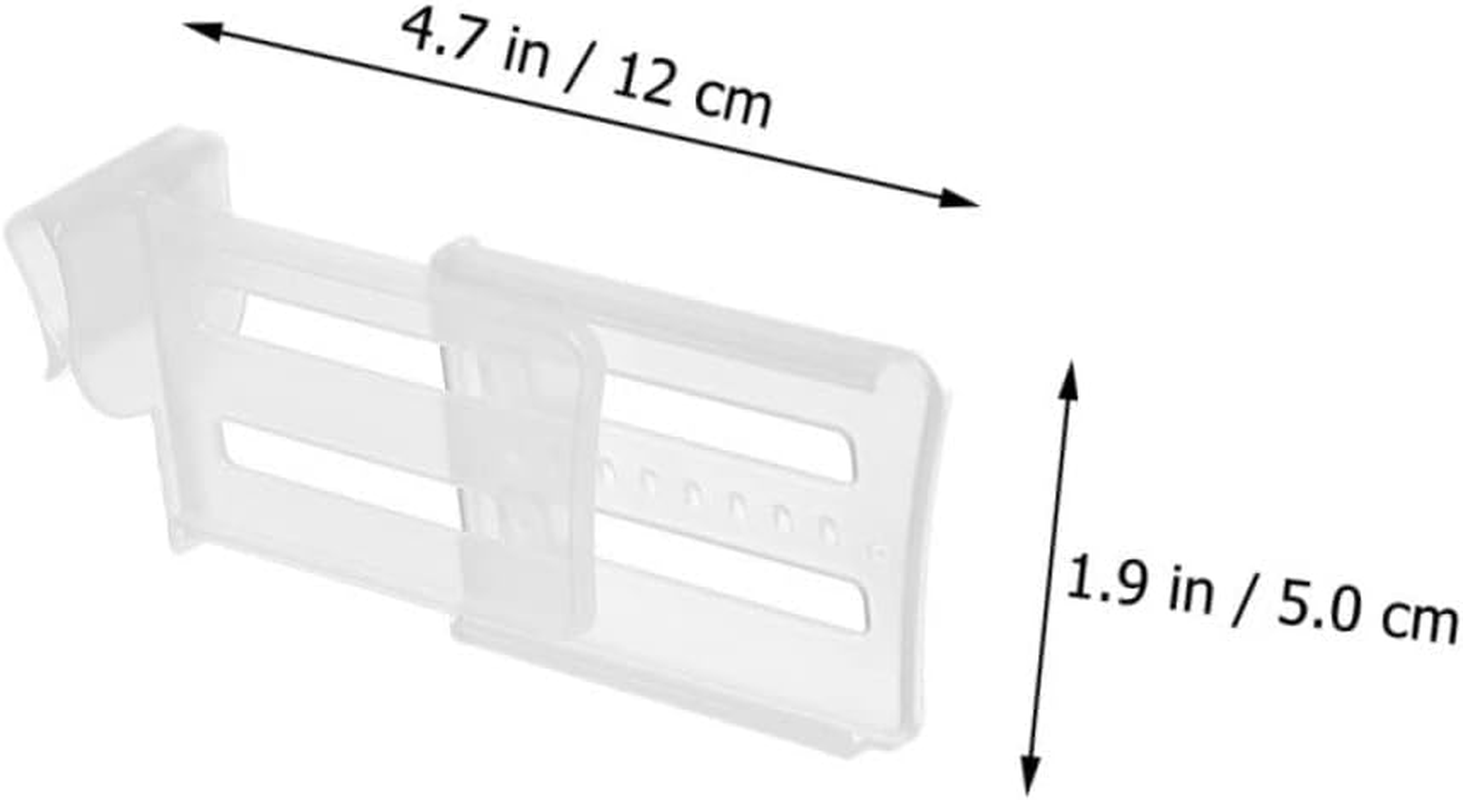 NUOBESTY 3Pcs Adjustable Fridge Side Door Partition Plastic Divider Set, Refrigerator Space Separator for Organizing Small Items, Extendable Storage Panel for Kitchen Fridge image number 4