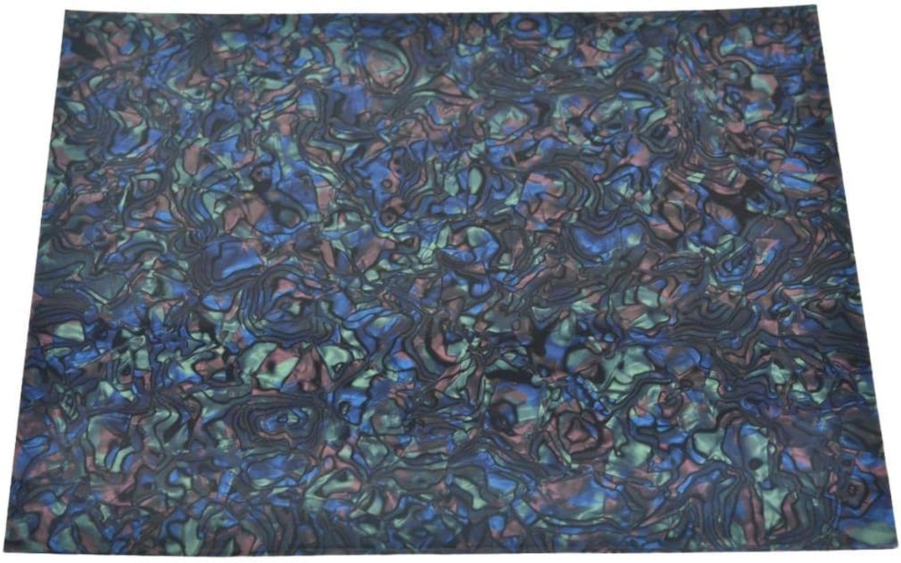 KAISH 25X20Cm Acoustic Guitar Self Adhesive Scratch Plate Sheet Pickguard Material Sheet Abalonepearl