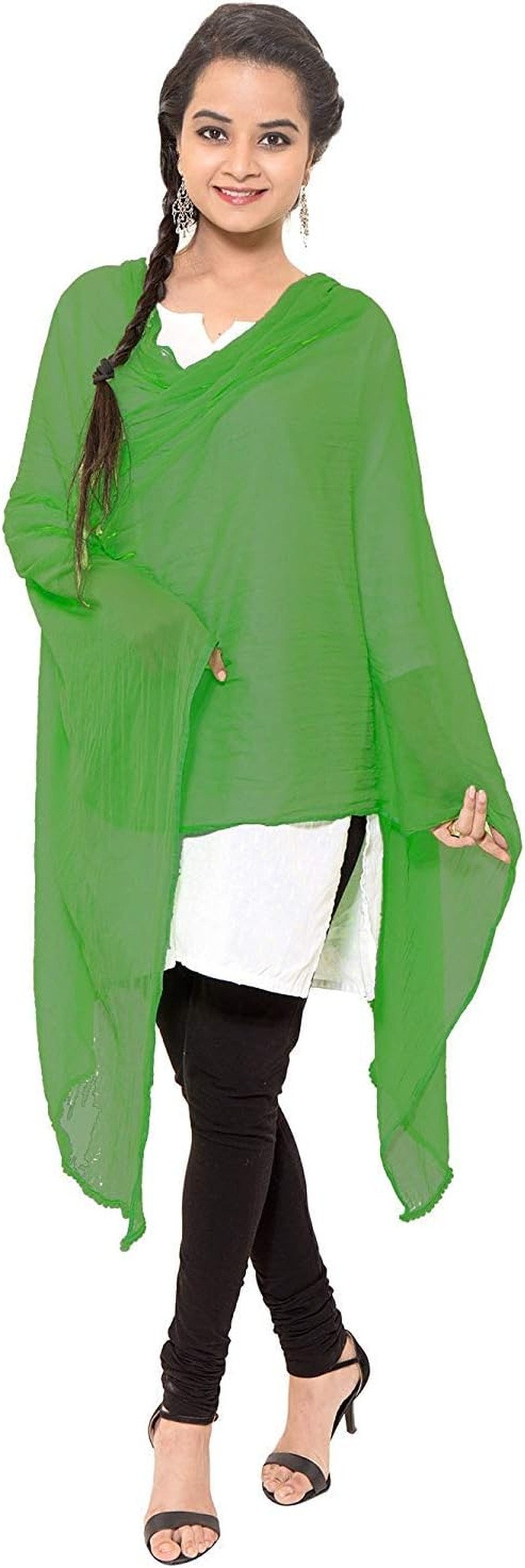 Cotton Solid Colors Women Dupatta Scarves Shawl