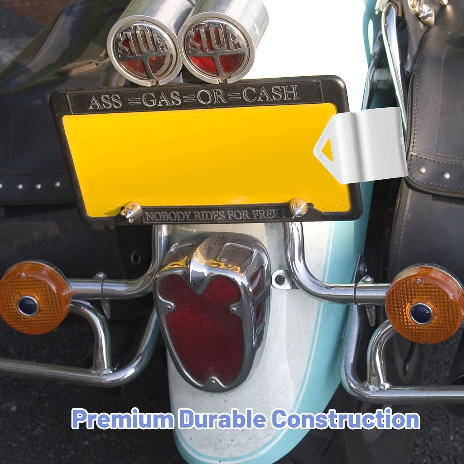 8 Pcs White Clip It on Clips License Plate Holder - Licence Clip for Cars - Easy to Attach & Removed - for L Plate & P Plate image number 4