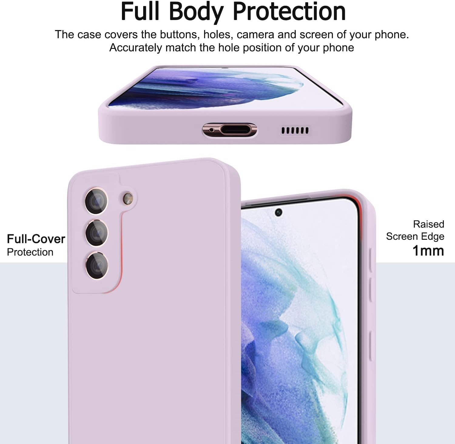 Silicone Case for Samsung Galaxy S21 Case, Silky-Soft Touch Gel Rubber Cover, Full Protective Case, Full Protective Case, Shockproof Anti-Scratch Case Cover for Samsung Galaxy S21 5G Case 6.2-Inch - Matcha Green image number 5