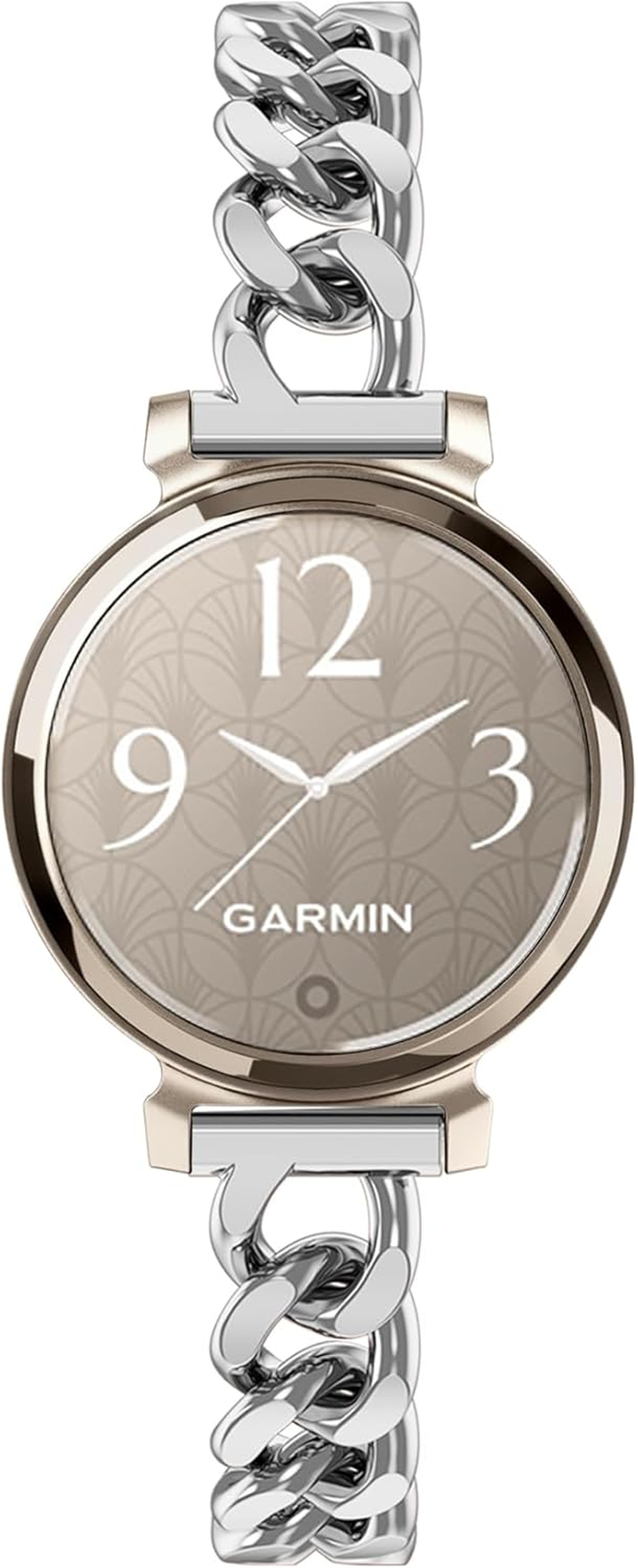 Wizvv Compatible with Garmin Lily 2 Metal Band, 14Mm Slim Metal Stainless Steel Adjustable Straps Replacement Bands Compatible for Garmin Lily 2 Classic Smart Watch Accessory for Women Men