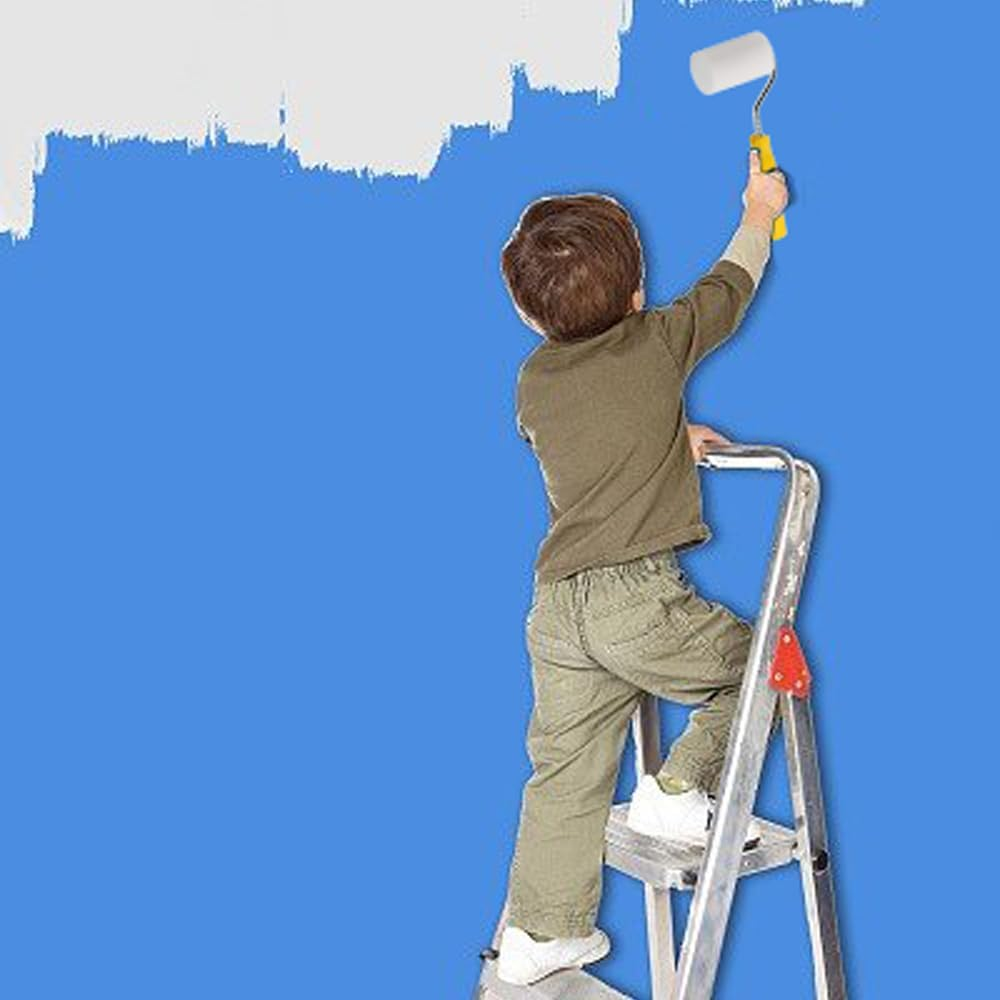 Foam Paint Roller Decorating Kit, 6Pc Small Roller Tray Set for Wall Mural Repair image number 2