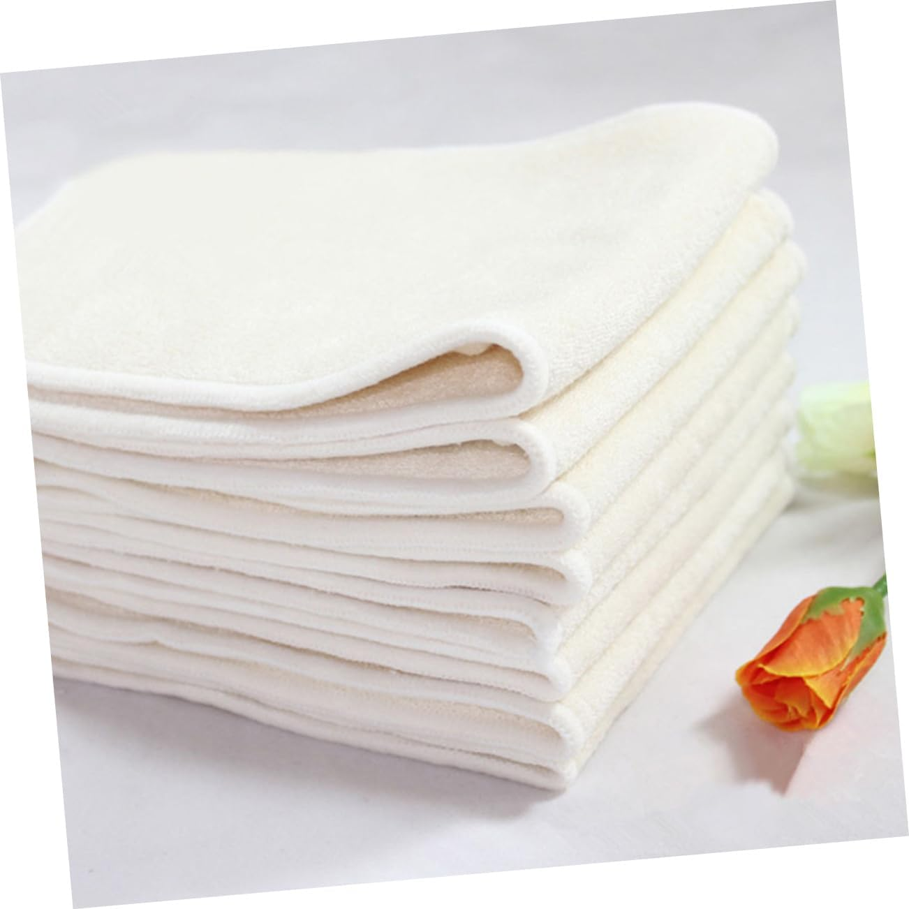 Totority 6Pcs Reusable Cloth Diaper Inserts Bamboo Inserts for Nappy Booster Diapers