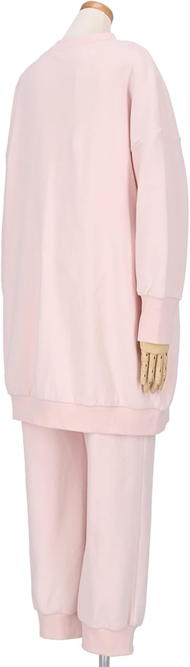 Wacoal Maternity MFY463 Women'S Maternity Pajamas, before and Postpartum Use, Cotton Blend (Main Body) with Nursing Opening, Long Sleeve Pants - Pi image number 5