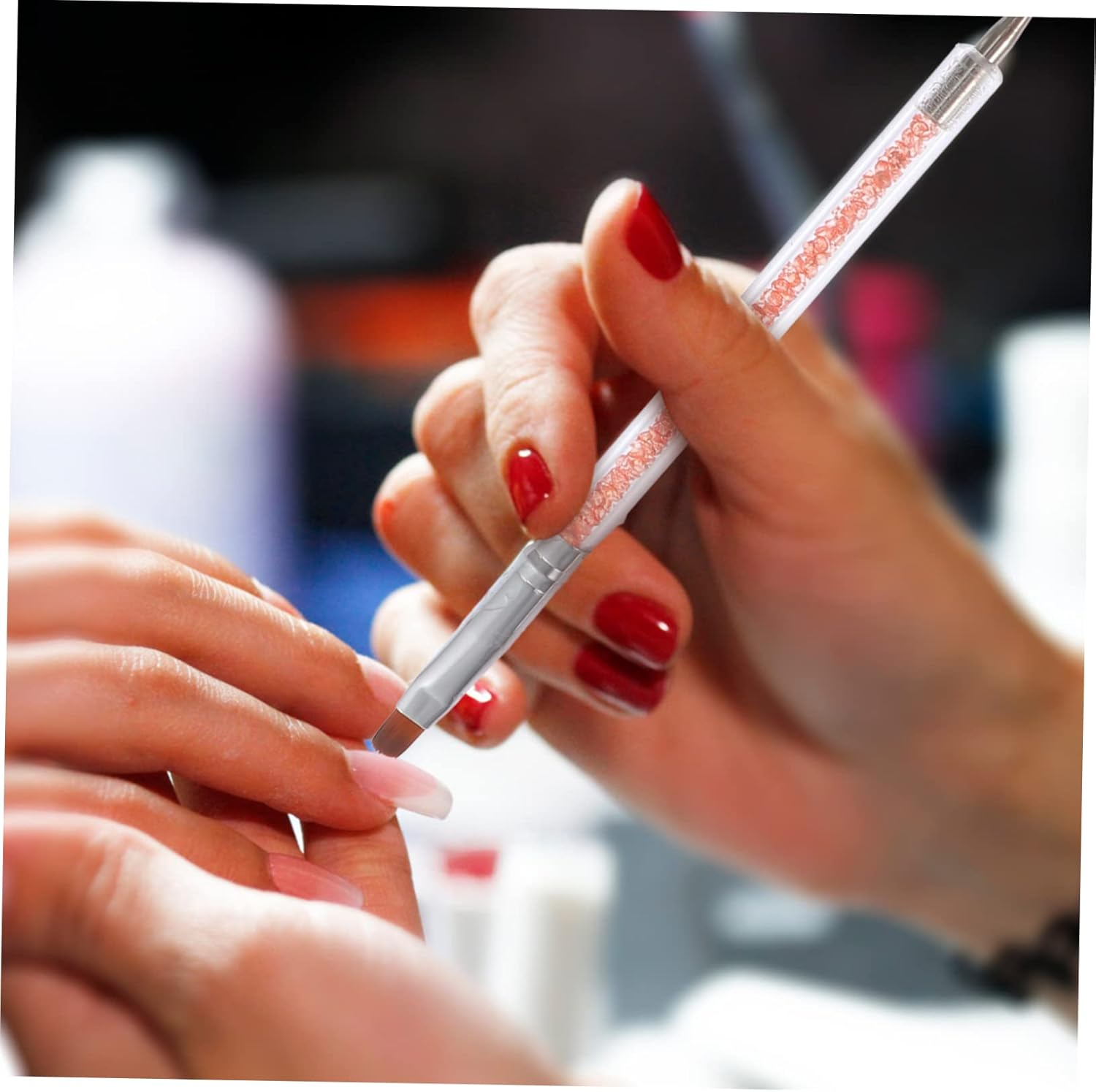 6Pcs Manicure Pens Set Dual Ended Nail Art Drawing Tools for DIY Designs for Fine Details and Patterns Manicure Accessory for Nail Art Lovers image number 5