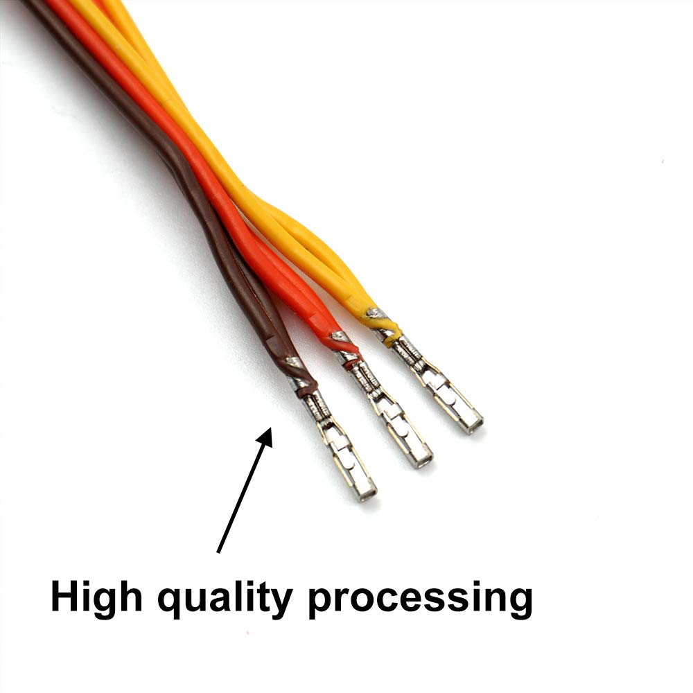 5 Pcs Jr/Futaba Style Servo 1 to 2 Y Harness Leads Splitter Cable Male to Female Extension Lead Wire for RC Models Airplane 7Cm image number 1