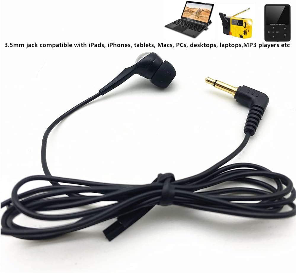 Linhuipad 1-Bud Earphone Single Side Earphone In-Ear Mono Earbuds Disposable Headphone Low Cost Ear Buds for One Ear image number 3