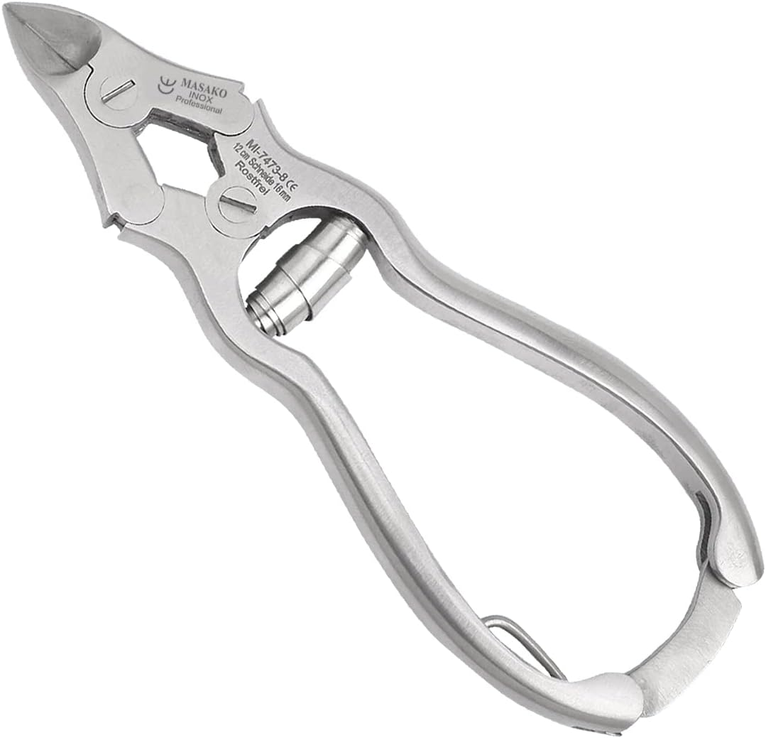 Masako Clipper Very Strong/Toenail Nippers with Double Joint, Straight Blade, Stainless Steel, 12 Cm image number 5