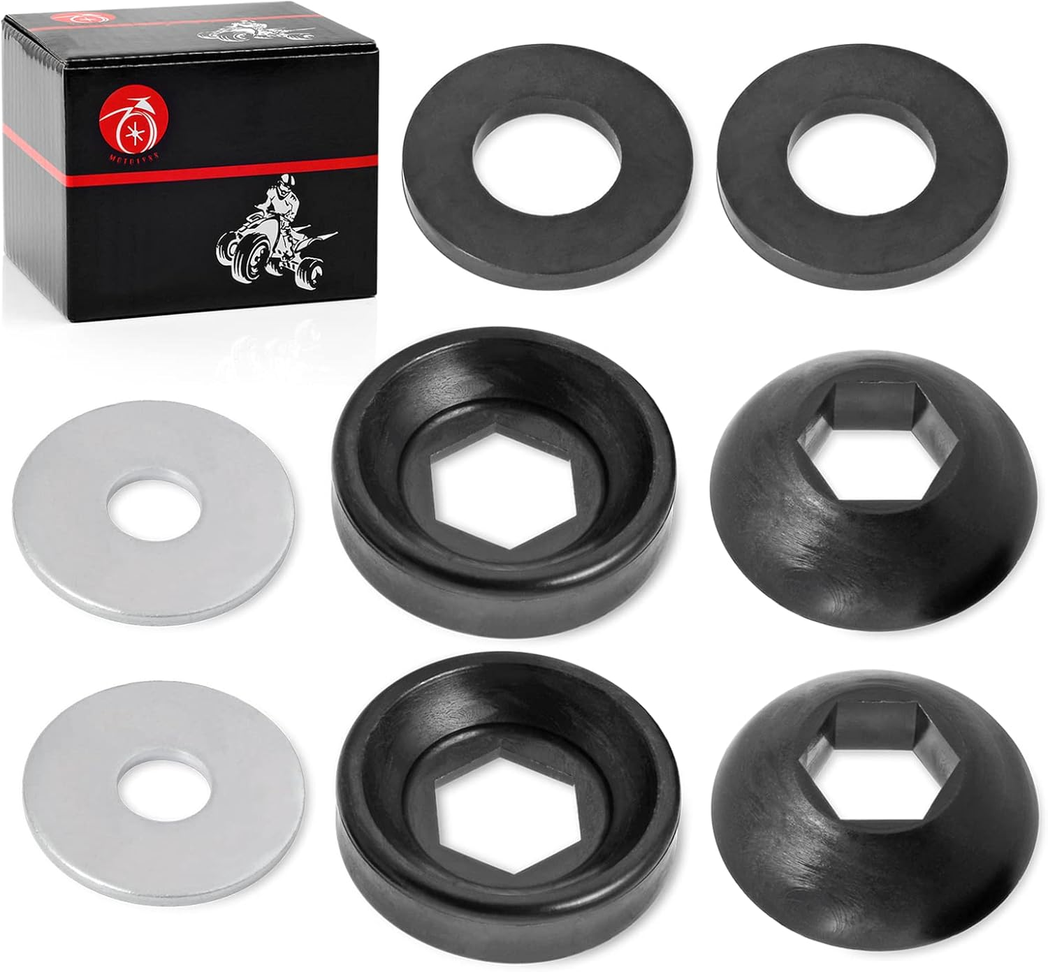 MOTO1988 Strut Shock Pivot Ball Kit for Polaris Sportsman Ranger ATP ACE Hawkeye Big Boss Magnum Scrambler Trail Blazer Trail Boss Xplorer 250 300 325 335 330 400 425 450 400L 500 570 700 800 image number 5