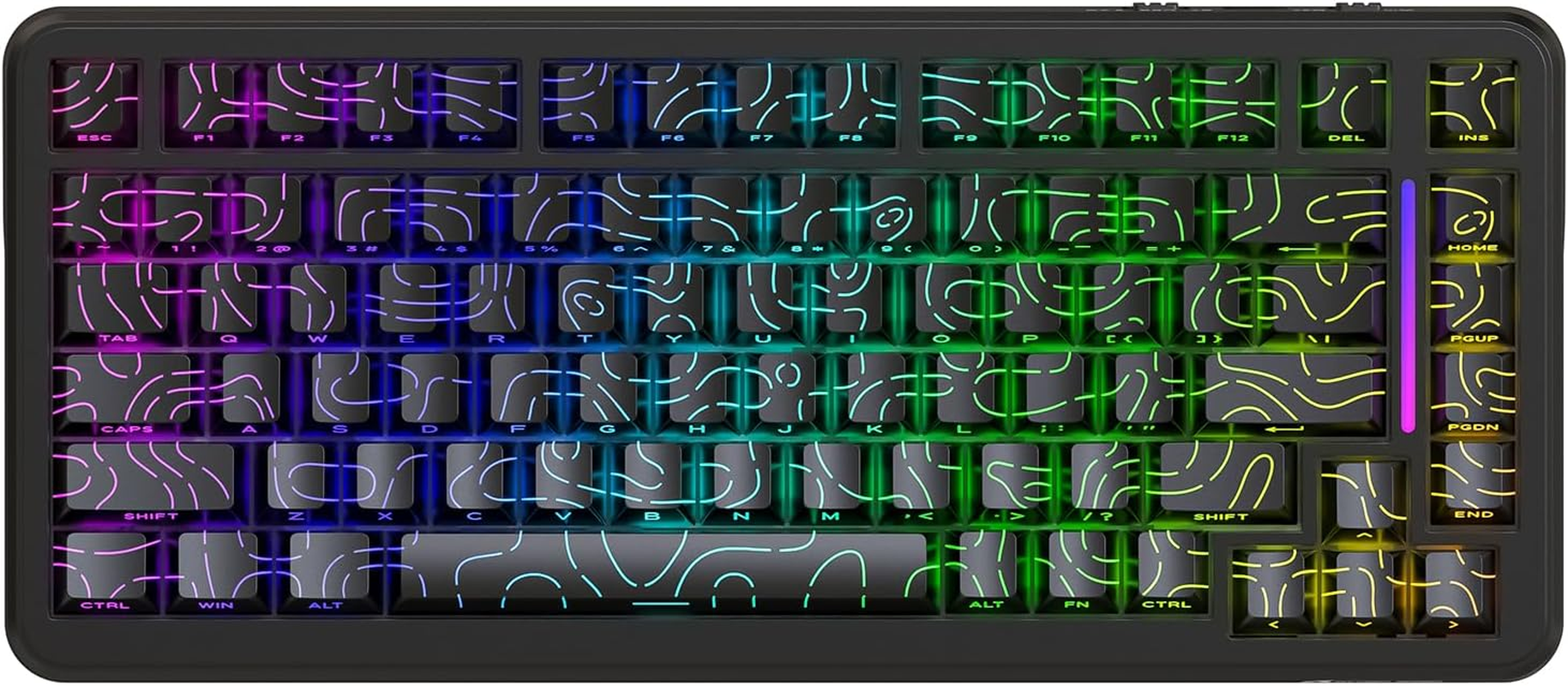 MAMBASNAKE M82 HE Gaming Keyboard-Black Contour