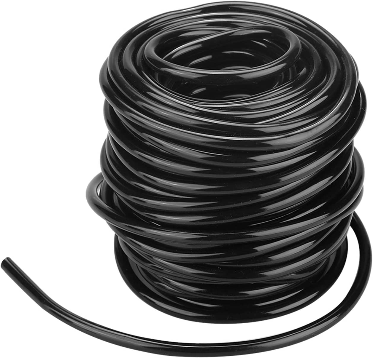 Joyzan Garden Watering Tube, I.D 4Mm/O.D 6Mm Blank Distribution Tubing Drip Irrigation Hose Water Tube Line Heavy Duty Supply Pipe DIY for Lawn Agriculture Hydroponics Misting System Automatic Black image number 3