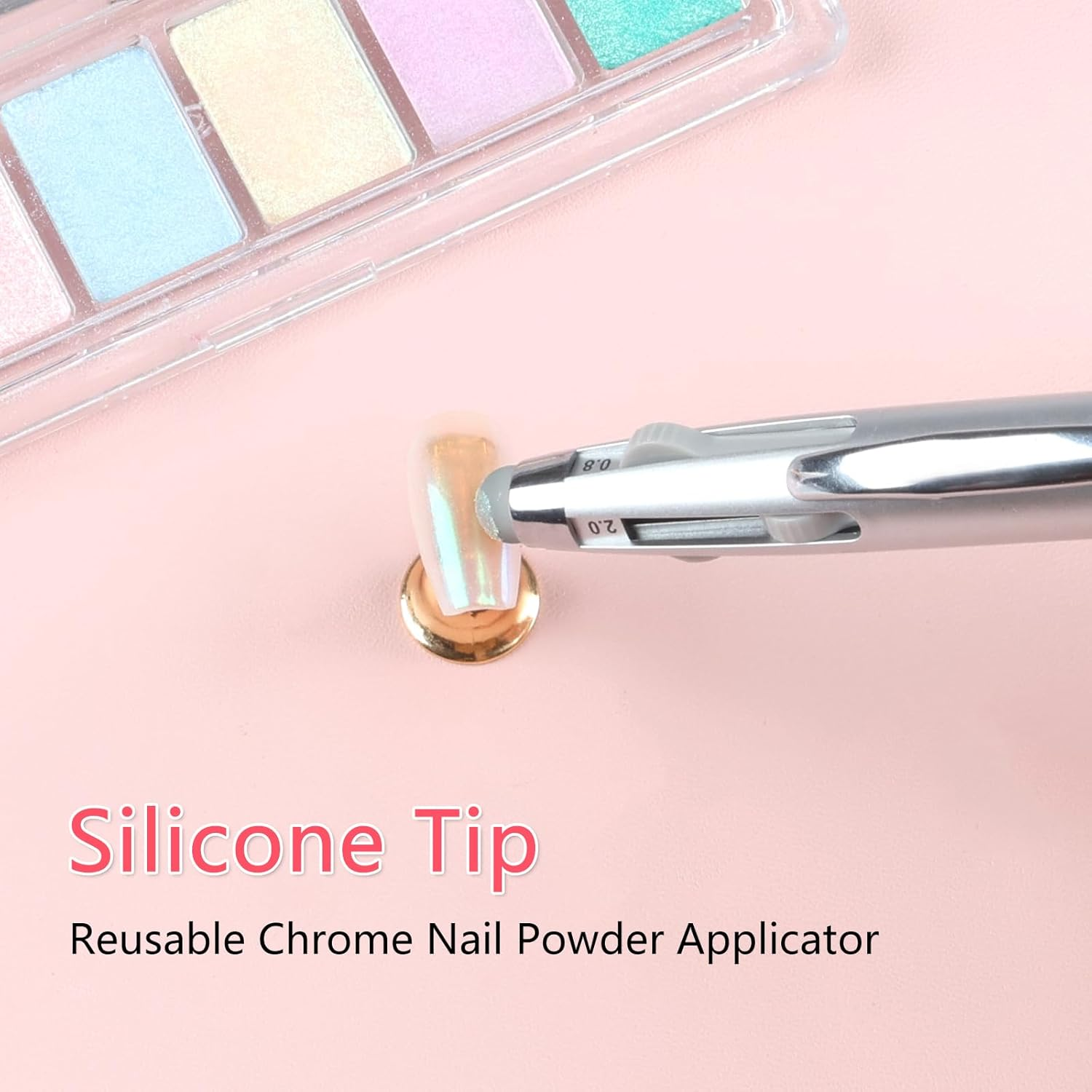 ANGNYA Dotting Tool Nail Art, 4-IN-1 Ballpoint Pen Design Nail Dotting Tool for Painting with Size Marking and Pressing Head, Nail Tools for Nail Art image number 1