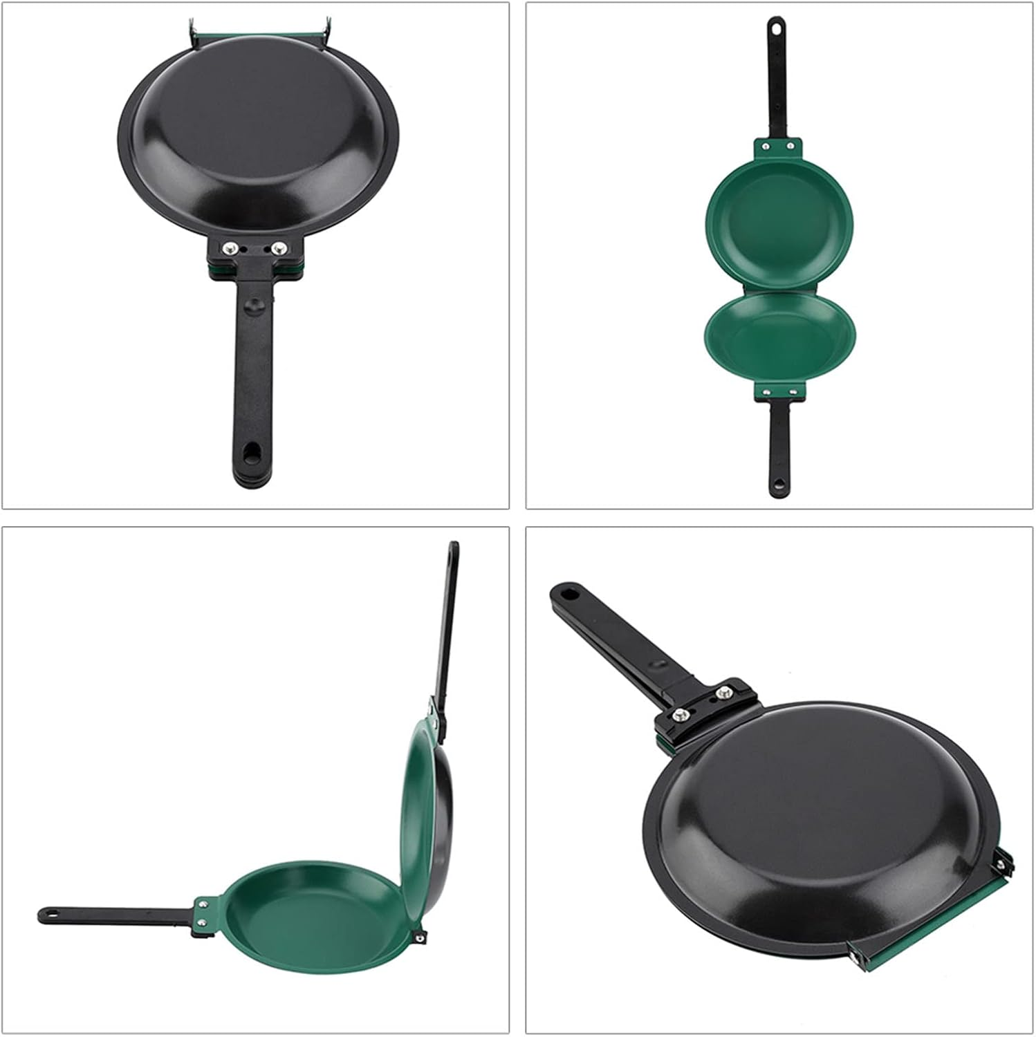 Fdit Double Side Non-Stick Ceramic Coating Flip Frying Pan Pancake Maker Household Kitchen Cookware Chef'S Pans image number 6